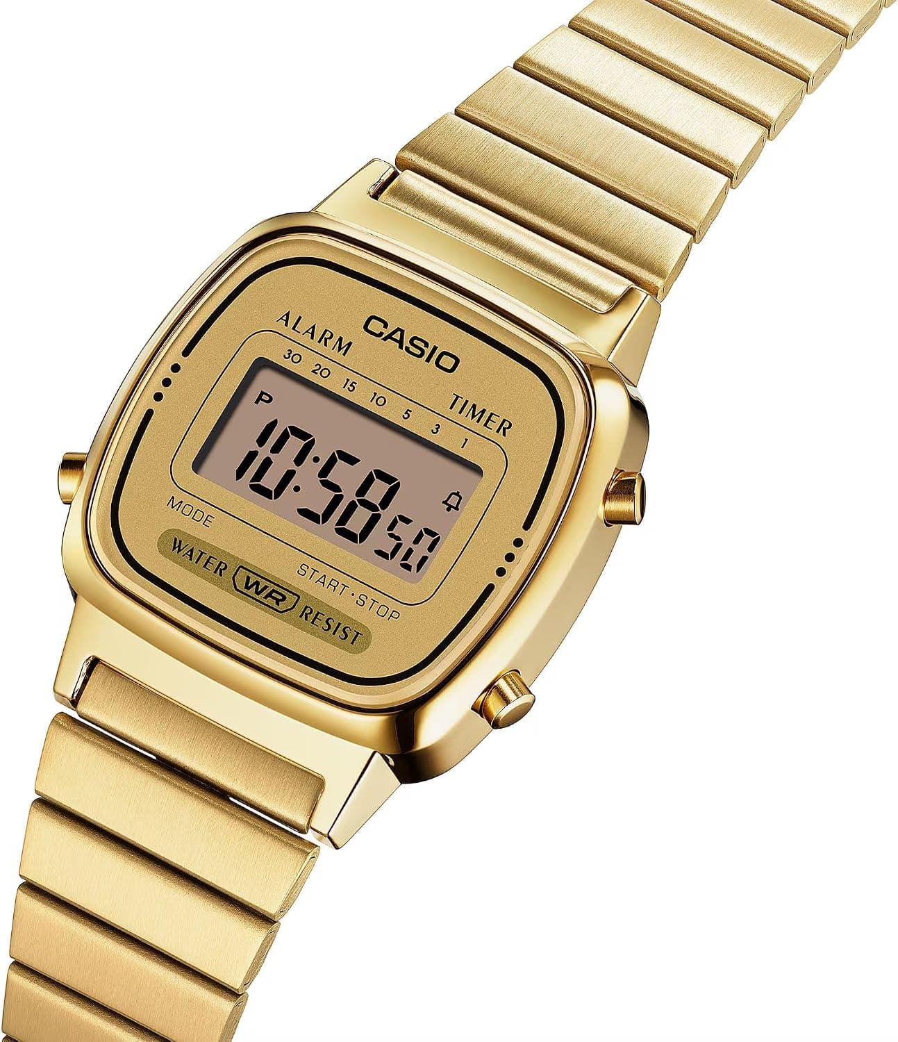 ساعت مچی زنانه Casio دیجیتال رترو طلایی مدل LA670WGA-9DF ساعت مچی زنانه Casio دیجیتال رترو طلایی مدل LA670WGA-9DF