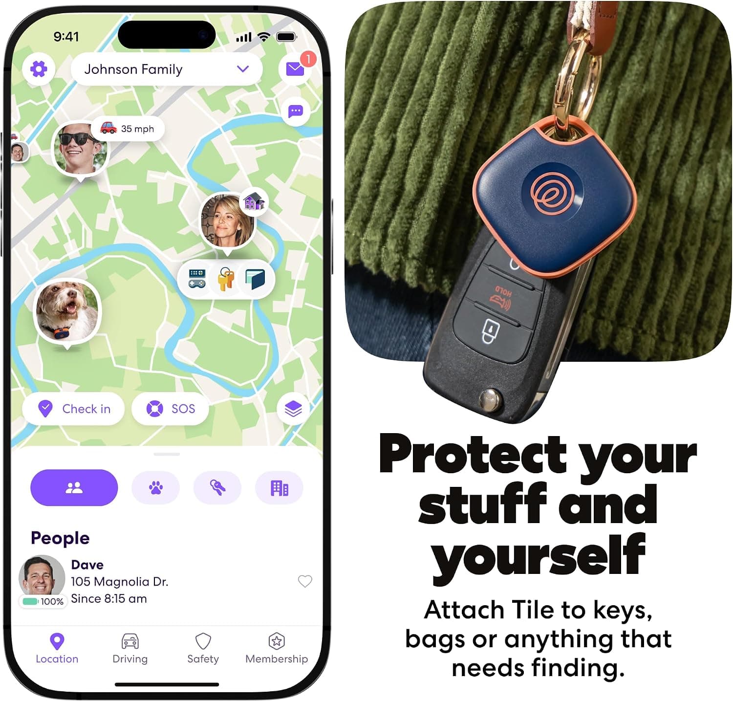 ردیاب بلوتوثی Life360 برای پیدا کردن کلید، کیف و موبایل مدل Tile Mate سازگار با iOS و Android رنگ سرمهای 1-Pack ردیاب بلوتوثی Life360 برای پیدا کردن کلید، کیف و موبایل مدل Tile Mate سازگار با iOS و Android رنگ سرمهای 1-Pack