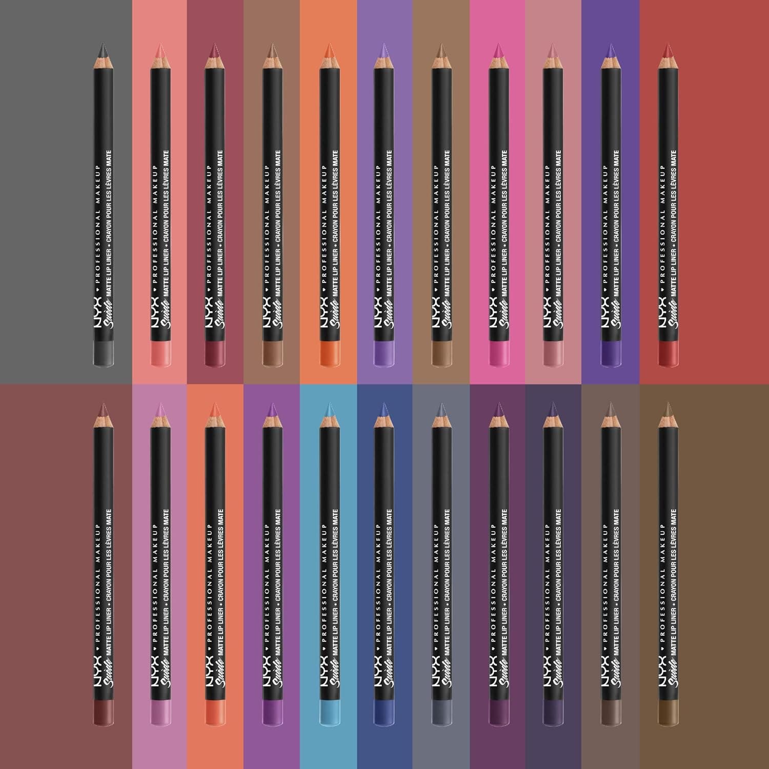 خط لب مات NYX PROFESSIONAL MAKEUP مدل Suede Matte، رنگ Cold Brew 55 خط لب مات NYX PROFESSIONAL MAKEUP مدل Suede Matte، رنگ Cold Brew 55