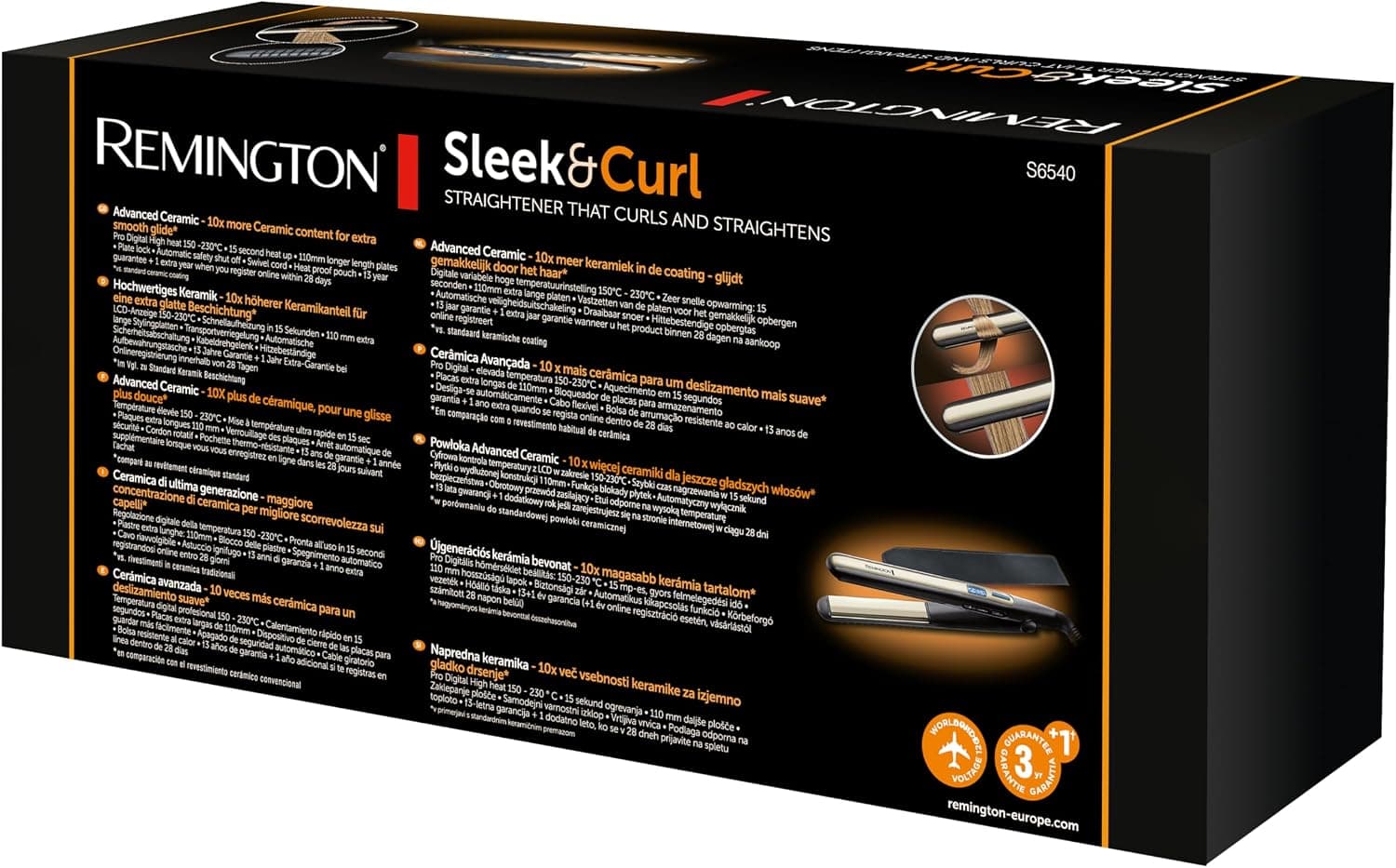 اتو مو Remington مدل S6500 با قابلیت صاف و فر کردن اتو مو Remington مدل S6500 با قابلیت صاف و فر کردن
