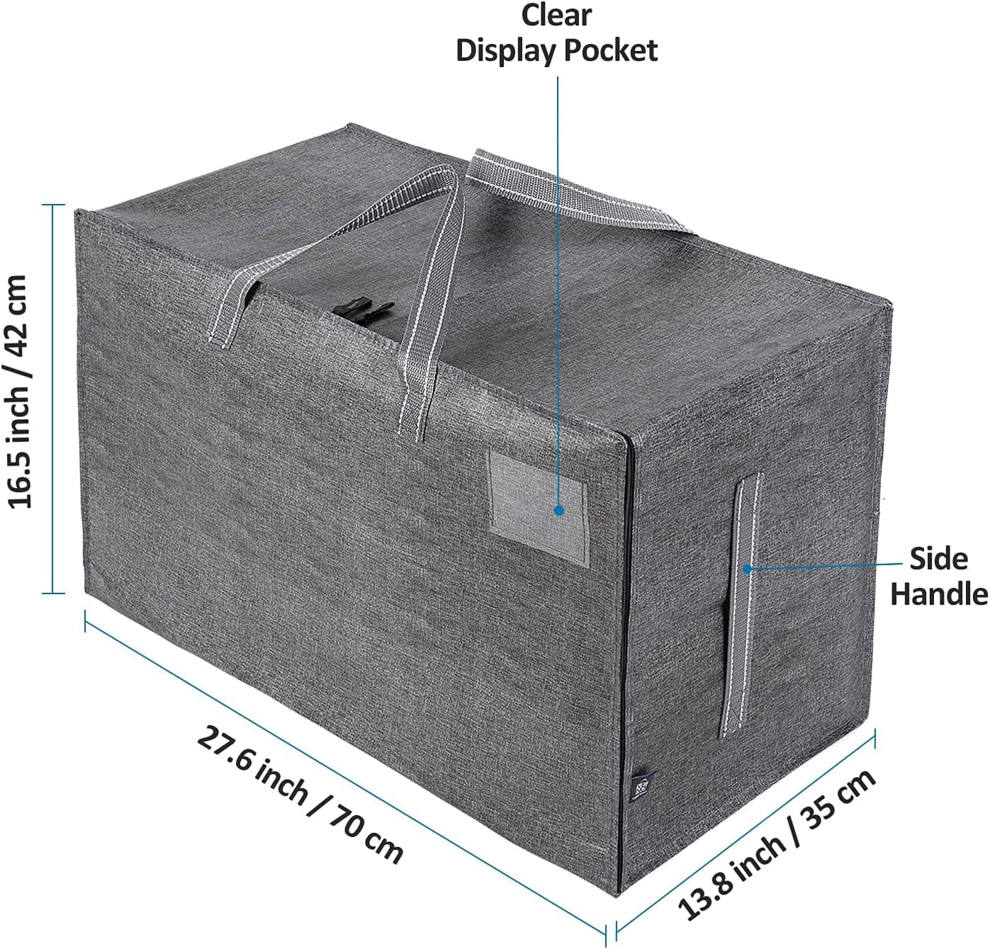 کیف نظمدهنده بزرگ VENO مقاوم برای اسبابکشی، خوابگاه و سفر، خاکستری تیره، 4 Pack کیف نظمدهنده بزرگ VENO مقاوم برای اسبابکشی، خوابگاه و سفر، خاکستری تیره، 4 Pack