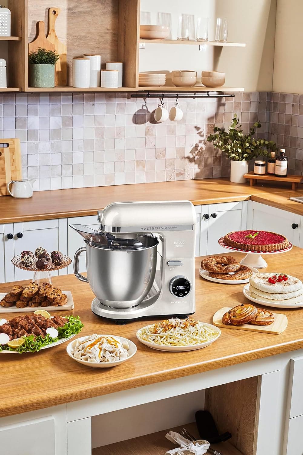 ماشین خمیرگیری KARACA Mastermaid Chef دیجیتال نمایشگر نور ستارهای 7L مدل Ultra D2000W ماشین خمیرگیری KARACA Mastermaid Chef دیجیتال نمایشگر نور ستارهای 7L مدل Ultra D2000W
