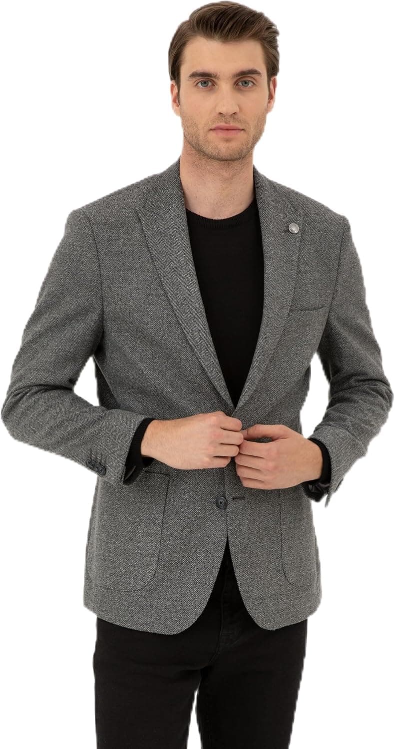 کت مردانه Pierre Cardin خاکستری دودی مدل 50293351-VR058 کت مردانه Pierre Cardin خاکستری دودی مدل 50293351-VR058