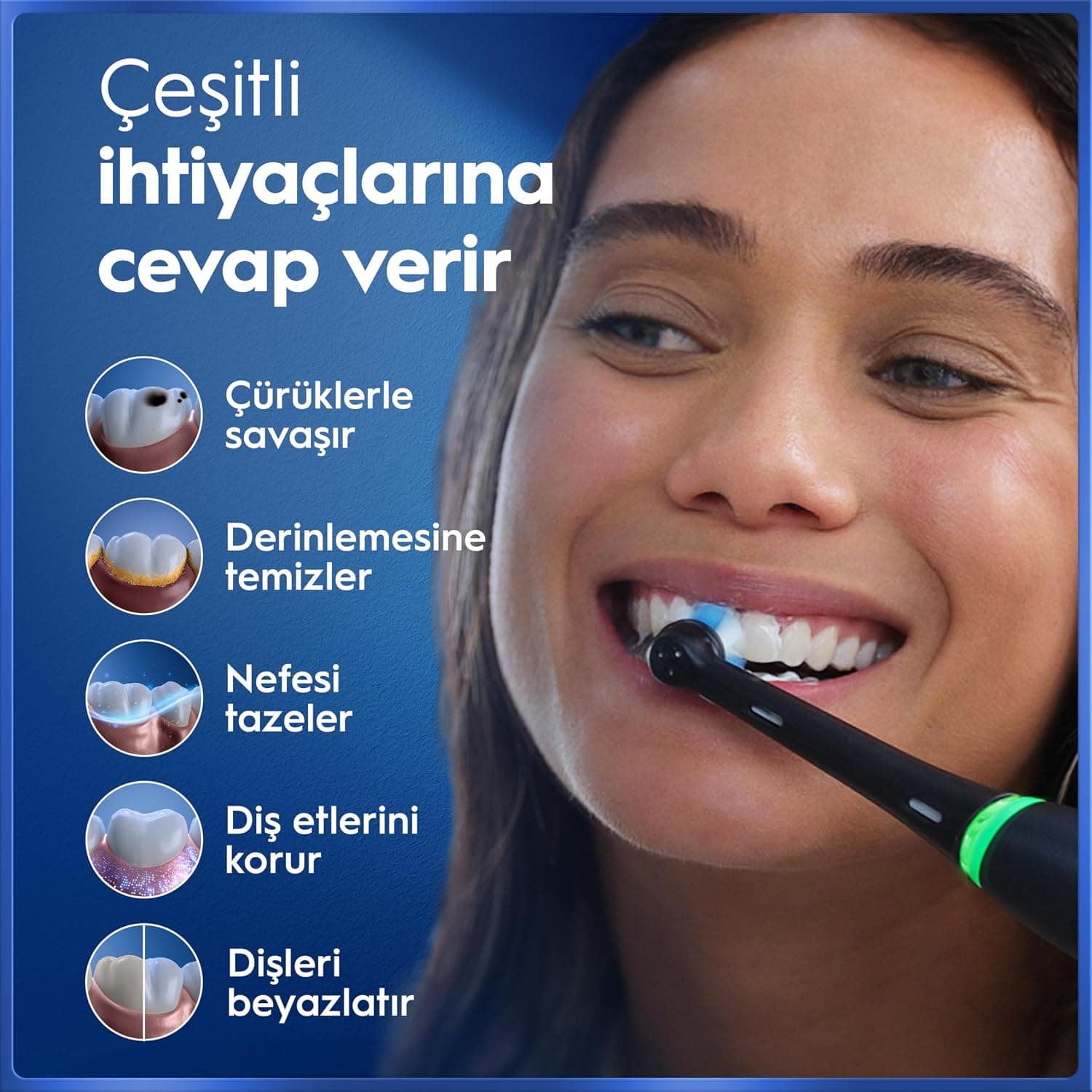 مسواک برقی Oral-B مشکی با فناوری هوش مصنوعی مدل iO 5 مسواک برقی Oral-B مشکی با فناوری هوش مصنوعی مدل iO 5