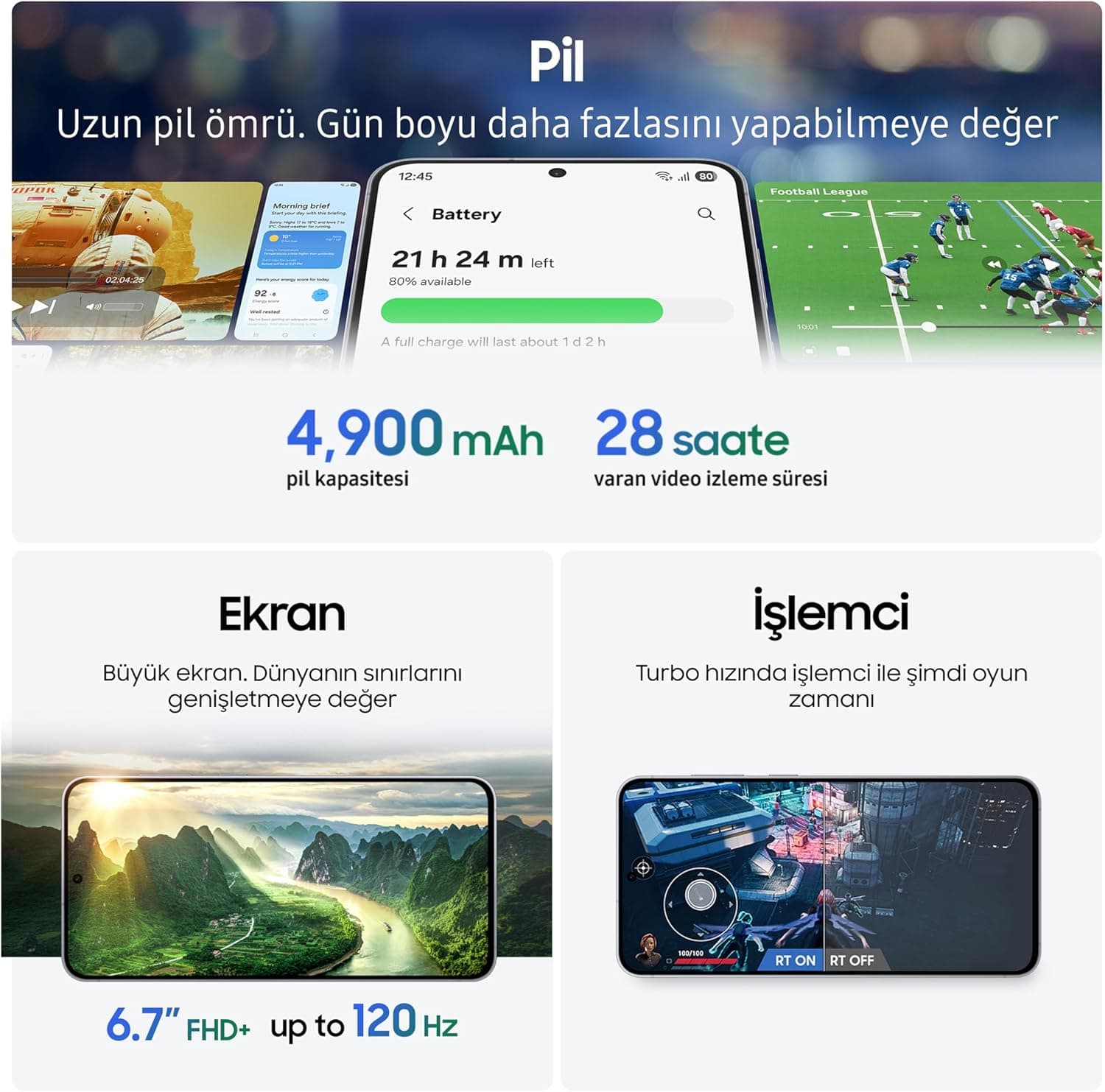 گوشی هوشمند Samsung Galaxy S25 FE با هوش مصنوعی، آبی یخی، 8GB حافظه، 256GB فضای ذخیرهسازی، دوربین 50MP، نمایشگر 6.7 اینچی، گارانتی Samsung Türkiye گوشی هوشمند Samsung Galaxy S25 FE با هوش مصنوعی، آبی یخی، 8GB حافظه، 256GB فضای ذخیرهسازی، دوربین 50MP، نمایشگر 6.7 اینچی، گارانتی Samsung Türkiye