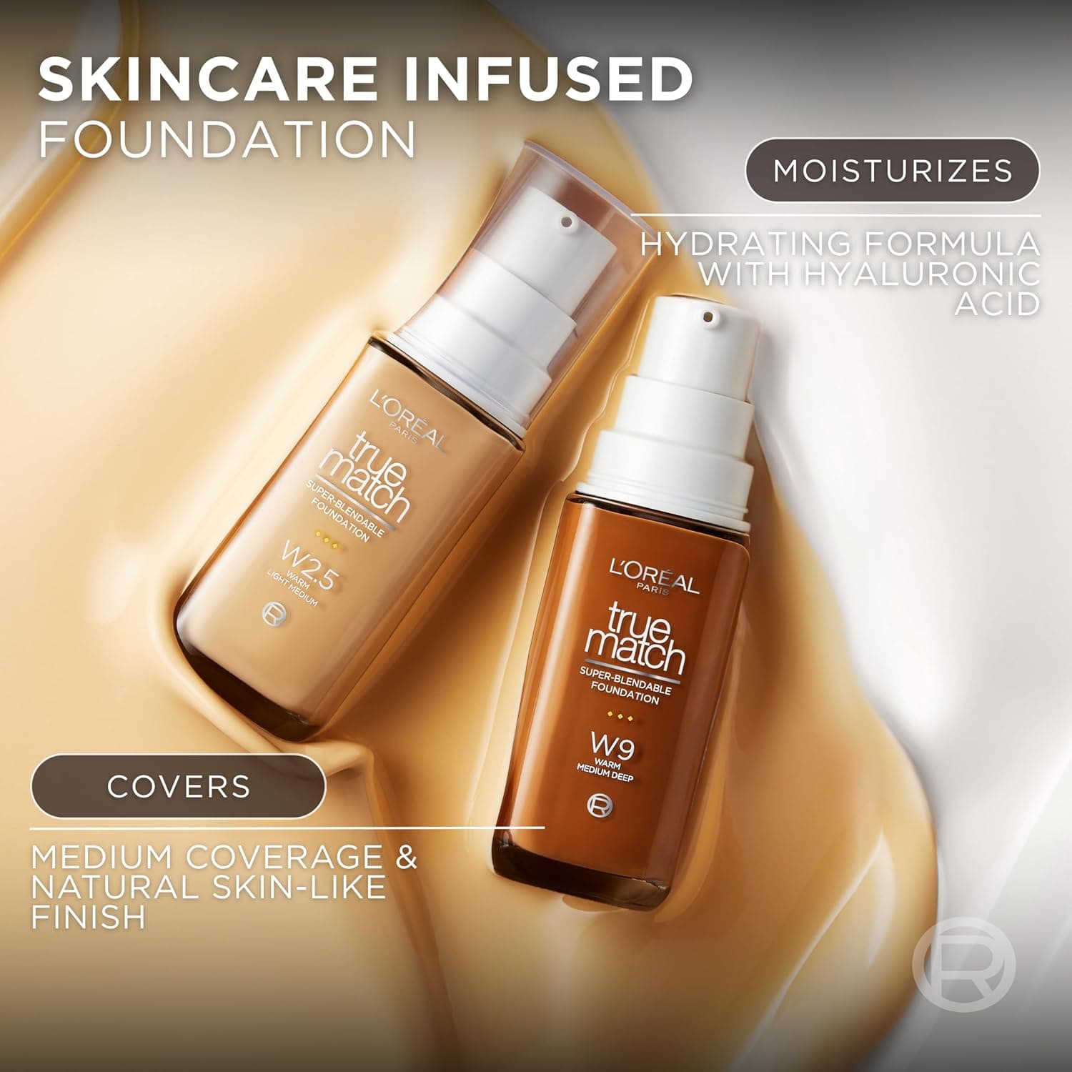 کرم پودر مایع L'Oréal Paris پوشش متوسط SPF 17 مدل N3 1 Fl Oz کرم پودر مایع L'Oréal Paris پوشش متوسط SPF 17 مدل N3 1 Fl Oz