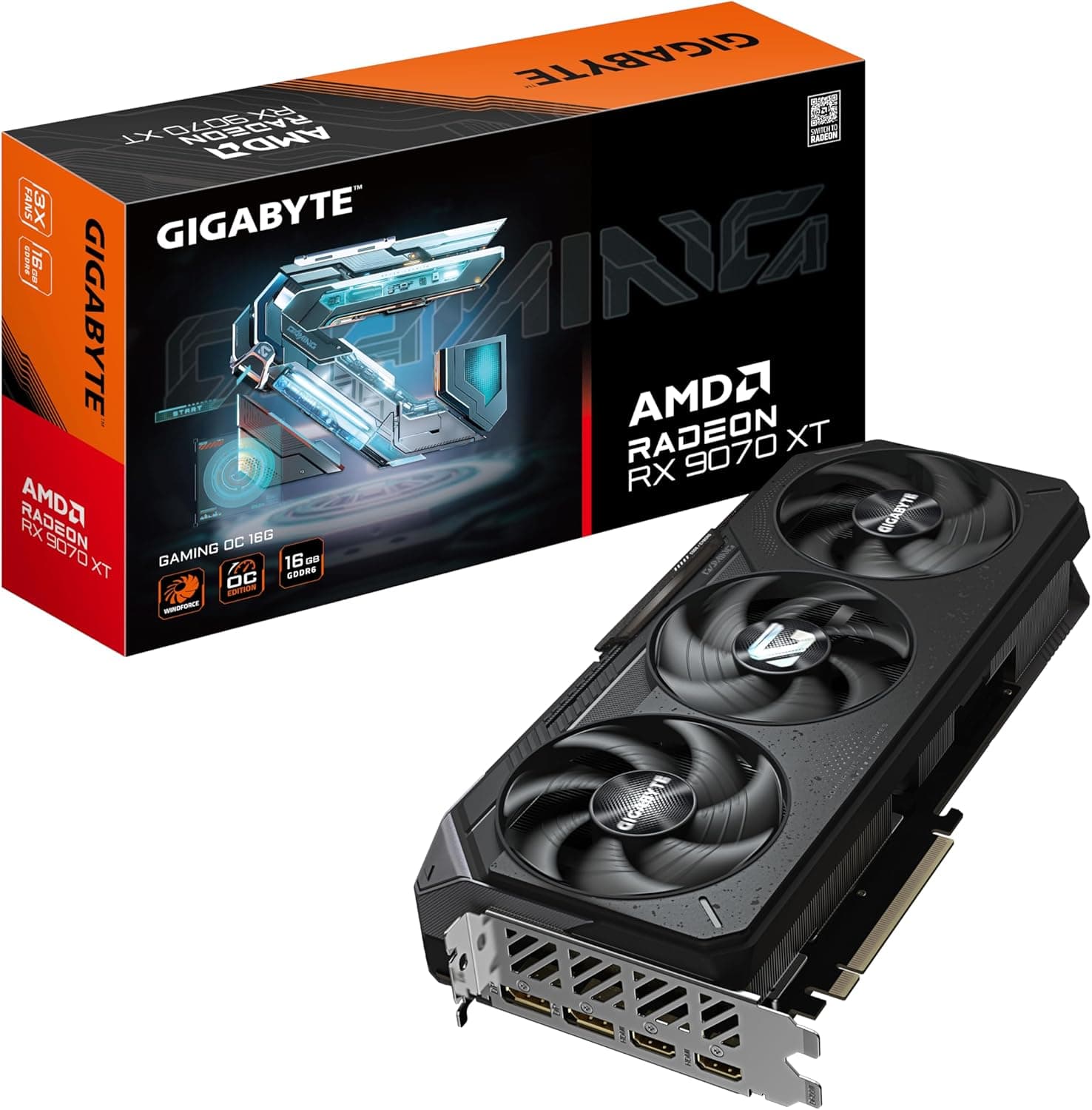 کارت گرافیک GIGABYTE AMD RADEON 16GB GDDR6 RX 9070 XT GAMING OC مدل GV-R9070XTGAMING OC-16GD کارت گرافیک GIGABYTE AMD RADEON 16GB GDDR6 RX 9070 XT GAMING OC مدل GV-R9070XTGAMING OC-16GD