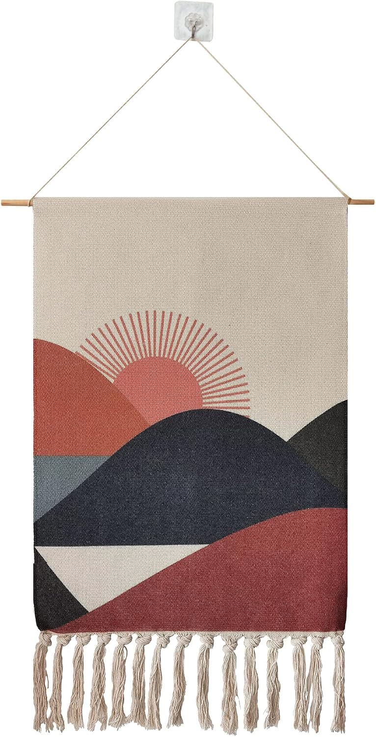 تابلو دیواری Hangdii ماکرامه بافت منظره کوه مراکشی 20''x34'' طلوع خورشید تابلو دیواری Hangdii ماکرامه بافت منظره کوه مراکشی 20''x34'' طلوع خورشید