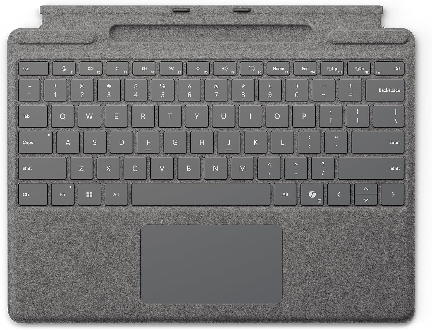 کیبورد Microsoft Surface Pro با محفظه نگهداری Slim Pen سازگار با Surface Pro (11th Edition)، Surface Pro 9 و Surface Pro 8 رنگ پلاتینی کیبورد Microsoft Surface Pro با محفظه نگهداری Slim Pen سازگار با Surface Pro (11th Edition)، Surface Pro 9 و Surface Pro 8 رنگ پلاتینی