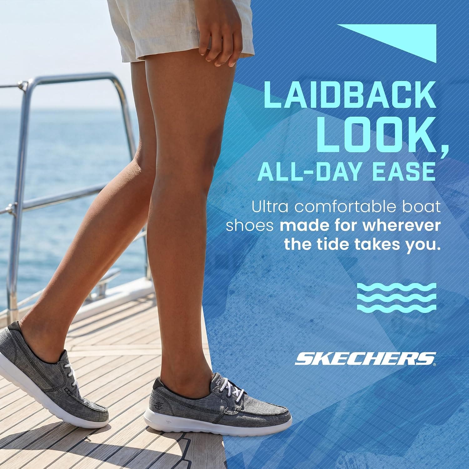 کفش قایقی زنانه Skechers مدل Go Walk Lite-15433 عریض کفش قایقی زنانه Skechers مدل Go Walk Lite-15433 عریض