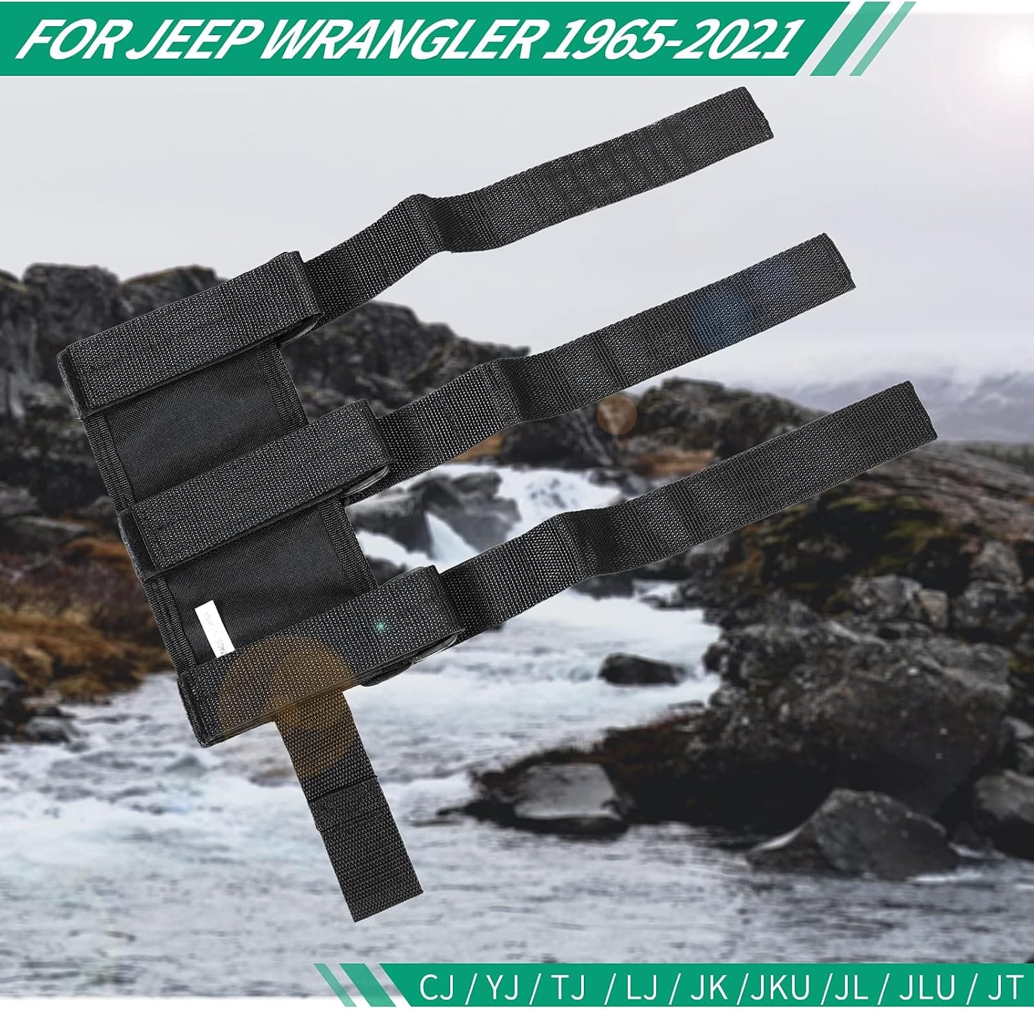 نگهدارنده کپسول آتشنشانی Voodonala Jeep Wrangler رول بار 2.5-3LB بند تنظیمشونده مشکی 1pc نگهدارنده کپسول آتشنشانی Voodonala Jeep Wrangler رول بار 2.5-3LB بند تنظیمشونده مشکی 1pc