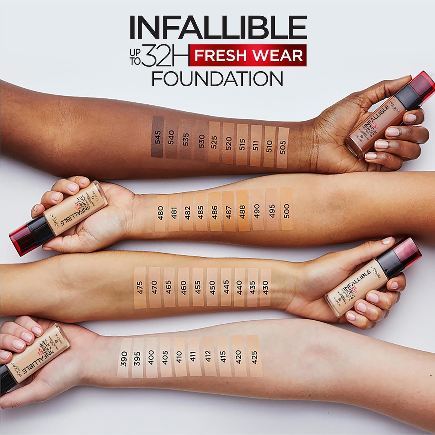 کرمپودر سبک L'Oreal Paris مدل Infallible Fresh Wear شماره 445 Vanilla کرمپودر سبک L'Oreal Paris مدل Infallible Fresh Wear شماره 445 Vanilla