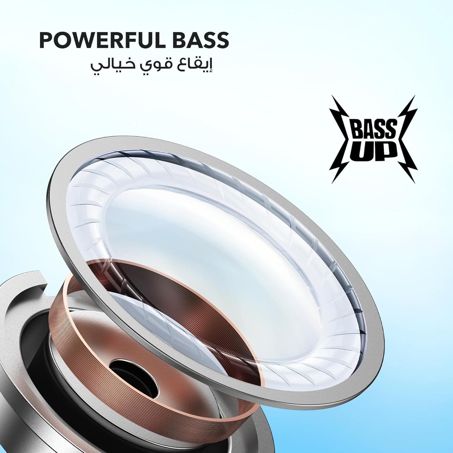 ایربادز soundcore با درایورهای 10mm و باس قدرتمند مدل P20i، 30H ایربادز soundcore با درایورهای 10mm و باس قدرتمند مدل P20i، 30H