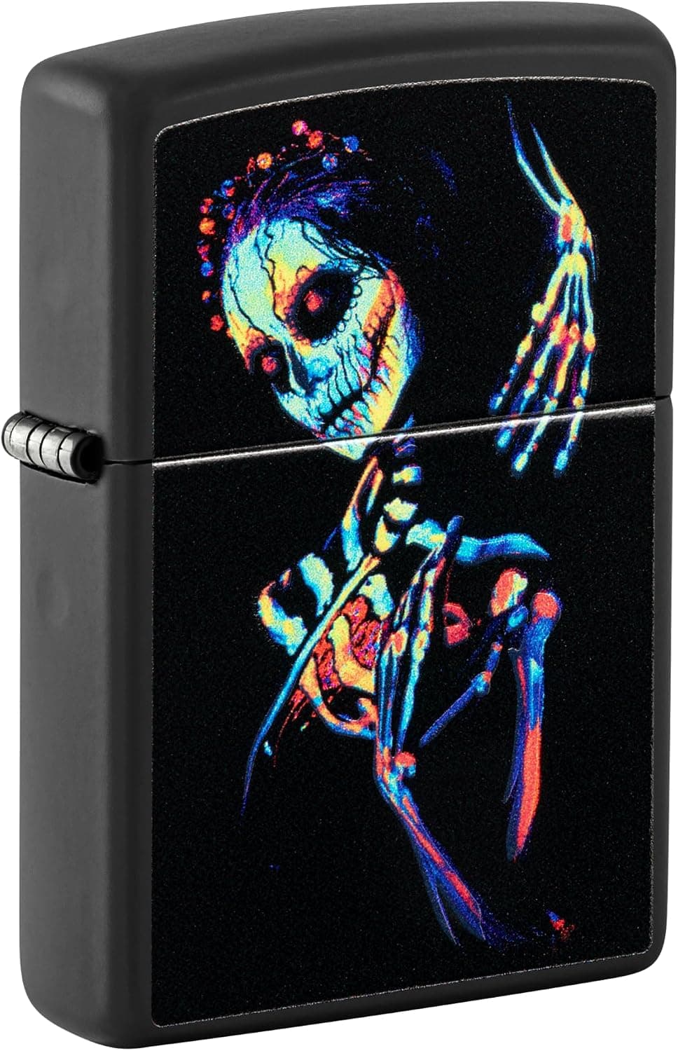 فندک Zippo بادگیر اسکلت UV مشکی مات فندک Zippo بادگیر اسکلت UV مشکی مات