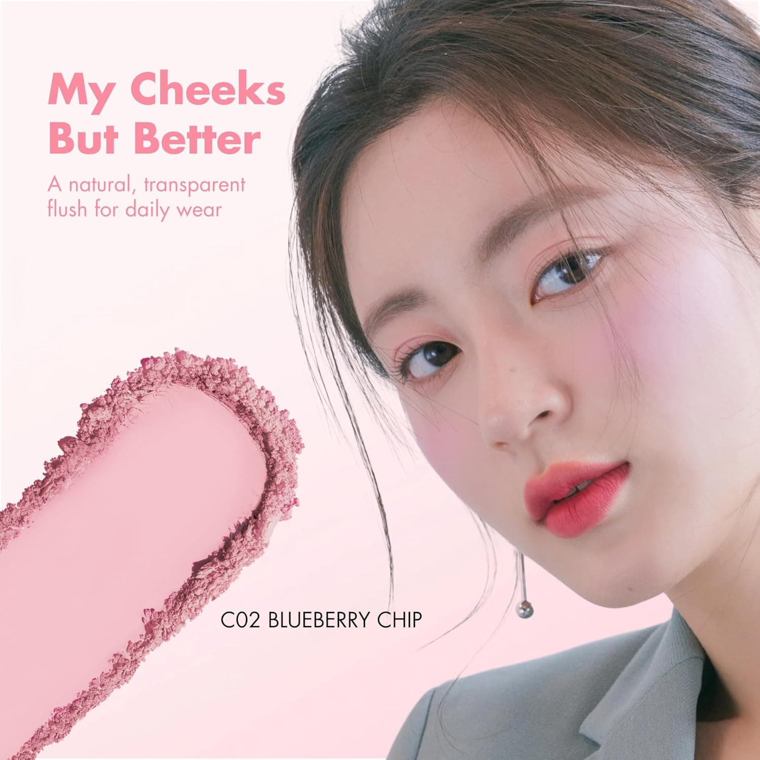 رژگونه rom&nd Better Than Cheek رنگ C02 Blueberry Chip رژگونه rom&nd Better Than Cheek رنگ C02 Blueberry Chip
