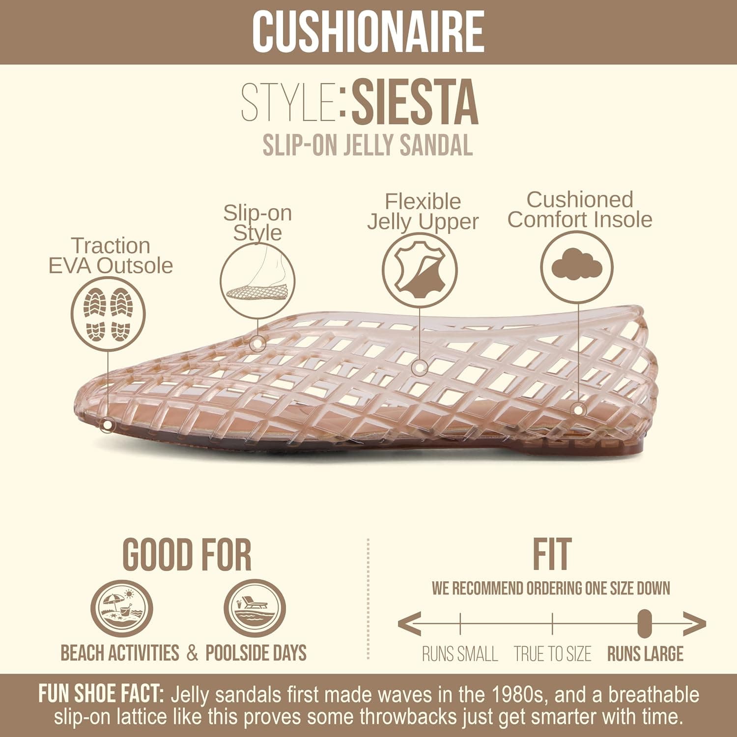 کفش باله زنانه CUSHIONAIRE Siesta با رویه توری مدرن و نوکتیز کفش باله زنانه CUSHIONAIRE Siesta با رویه توری مدرن و نوکتیز