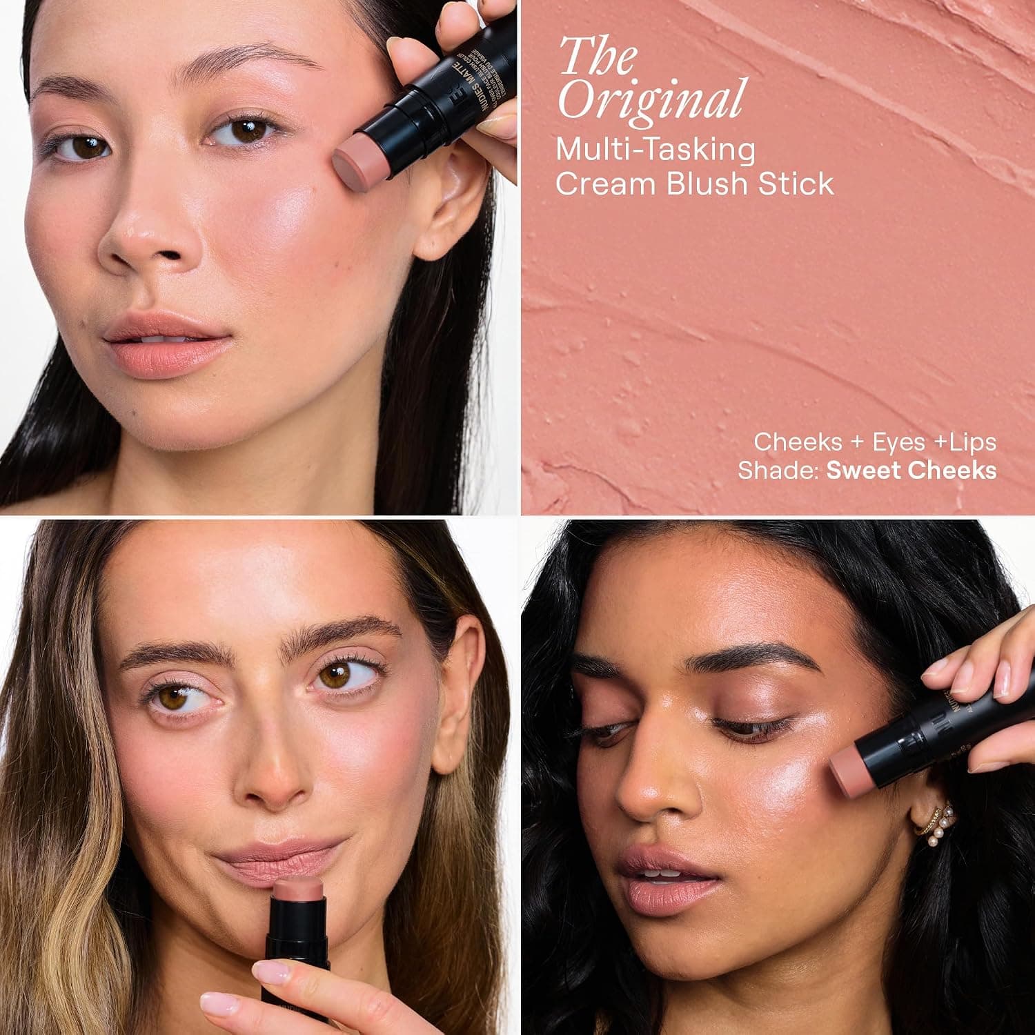 رژگونه استیکی کرمی چندمنظوره Nudestix با برس ترکیبکننده مدل Bare Back رژگونه استیکی کرمی چندمنظوره Nudestix با برس ترکیبکننده مدل Bare Back