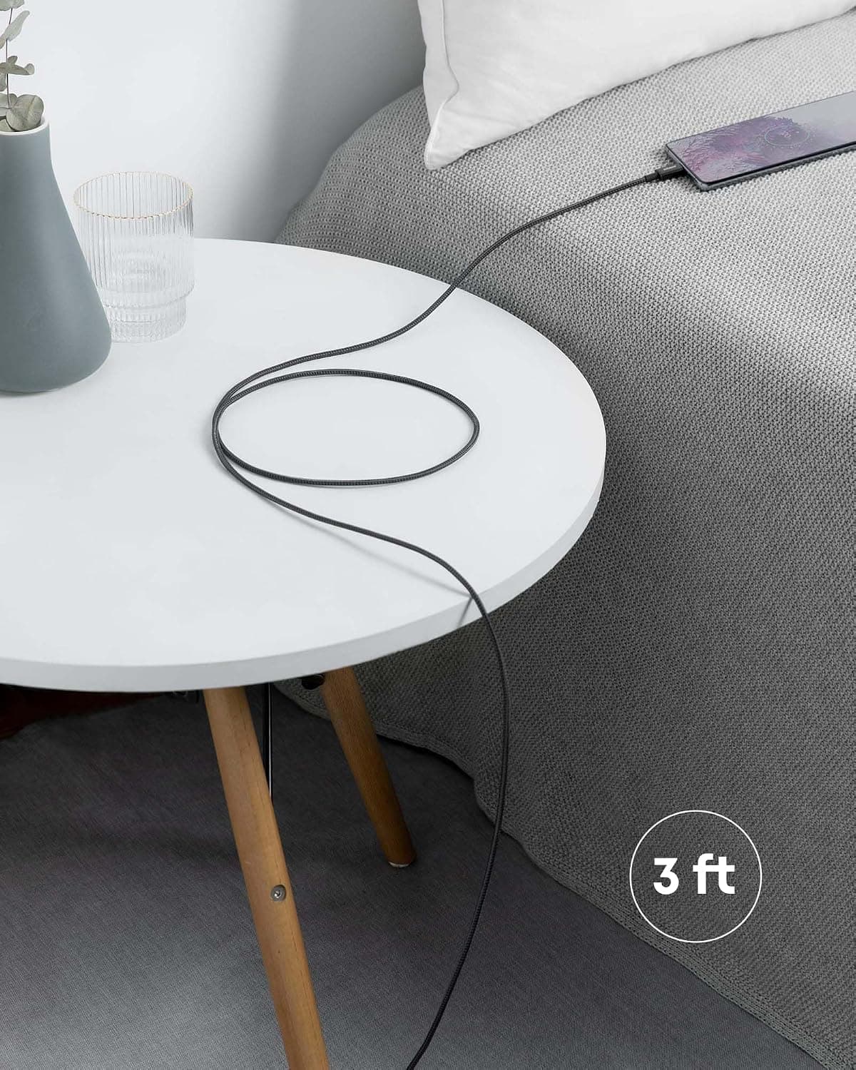 کابل USB C به USB C Anker، شارژ سریع 60W، بسته 2 عددی، 0.9m، مشکی کابل USB C به USB C Anker، شارژ سریع 60W، بسته 2 عددی، 0.9m، مشکی