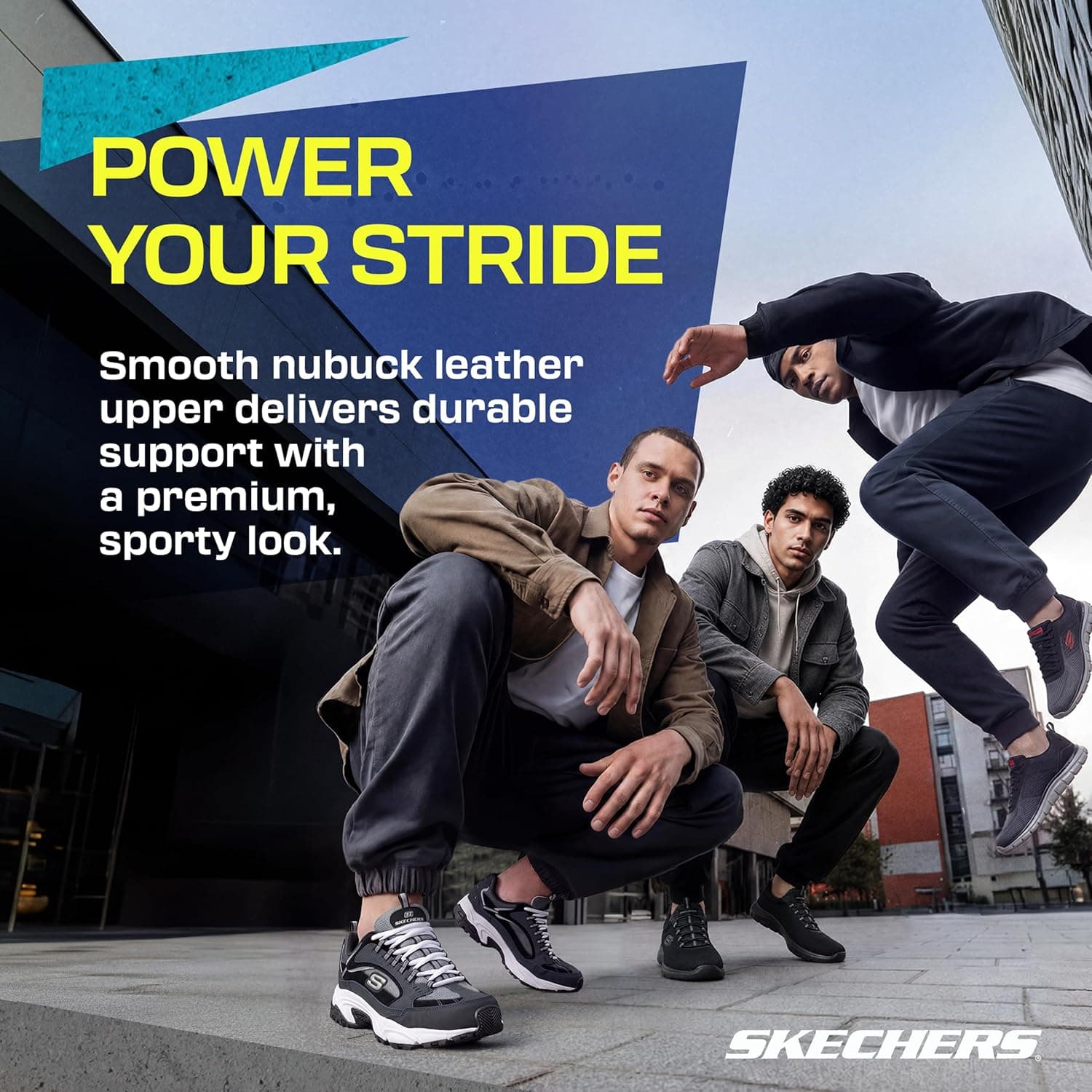 کفش اسنیکر مردانه Skechers بندی مدل Stamina-Nuovo کفش اسنیکر مردانه Skechers بندی مدل Stamina-Nuovo