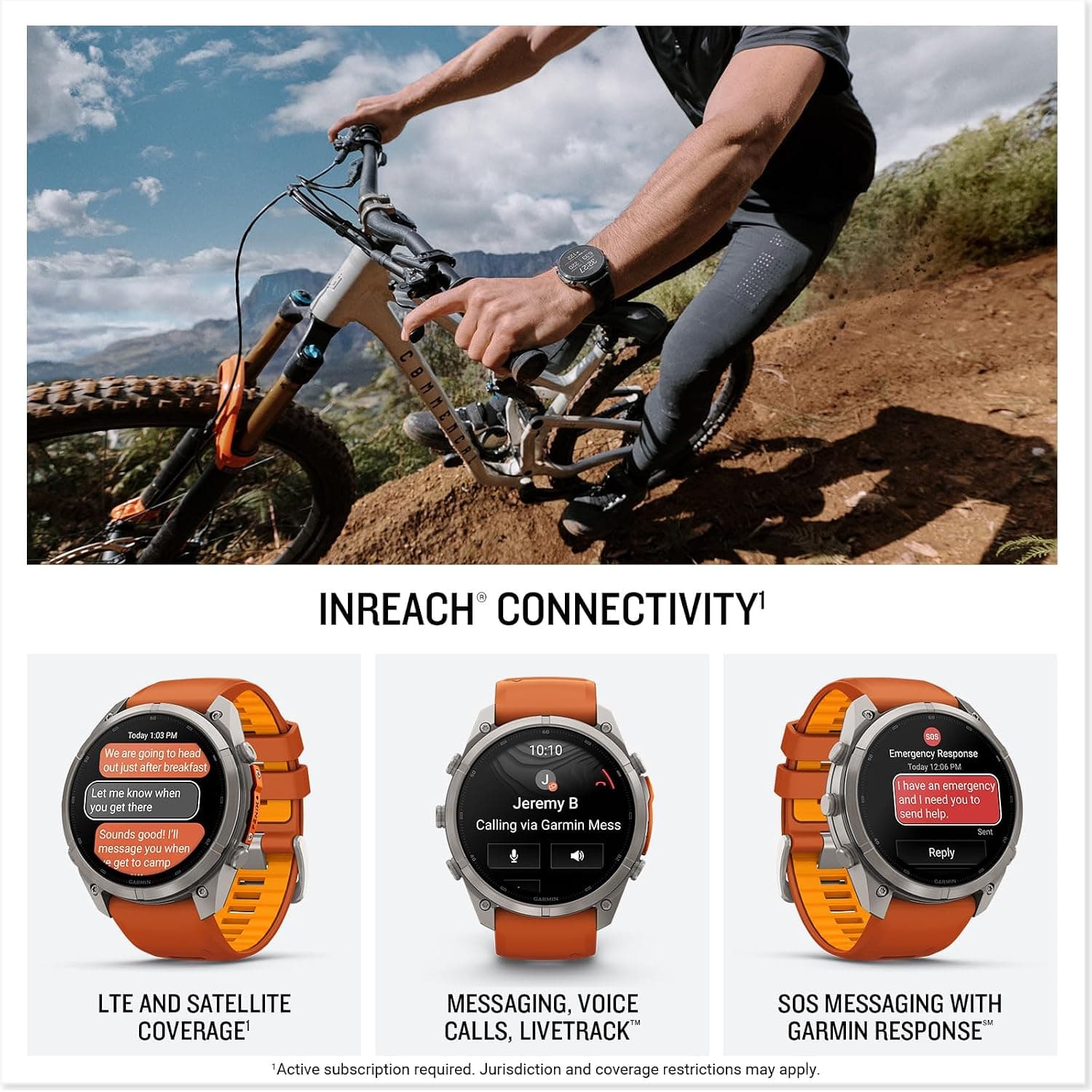 ساعت هوشمند Garmin تیتانیومی Fenix 9 Pro مدل 51mm با بند سیلیکونی نارنجی ساعت هوشمند Garmin تیتانیومی Fenix 9 Pro مدل 51mm با بند سیلیکونی نارنجی