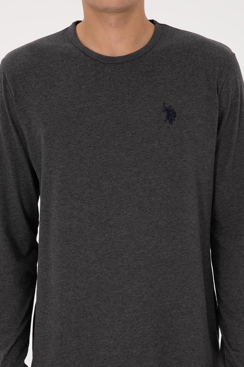 ست پیجامه مردانه U.S. POLO ASSN. رنگ خاکستری زغالی ملانژ مدل 50318602-VR081 ست پیجامه مردانه U.S. POLO ASSN. رنگ خاکستری زغالی ملانژ مدل 50318602-VR081