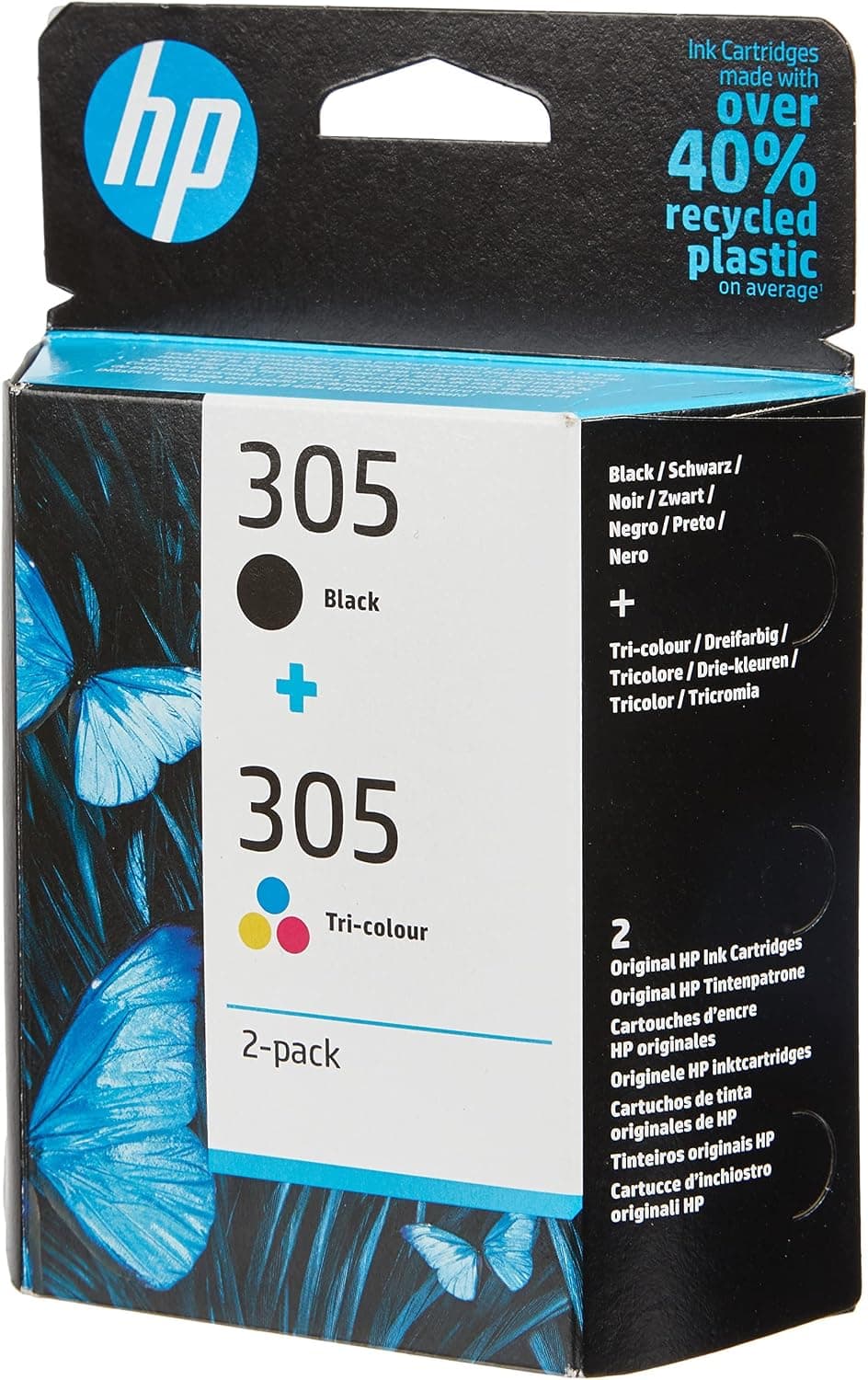 کارتریج HP مدل 6ZD17AE، بسته 2 عددی مشکی و سهرنگ شماره 305 کارتریج HP مدل 6ZD17AE، بسته 2 عددی مشکی و سهرنگ شماره 305