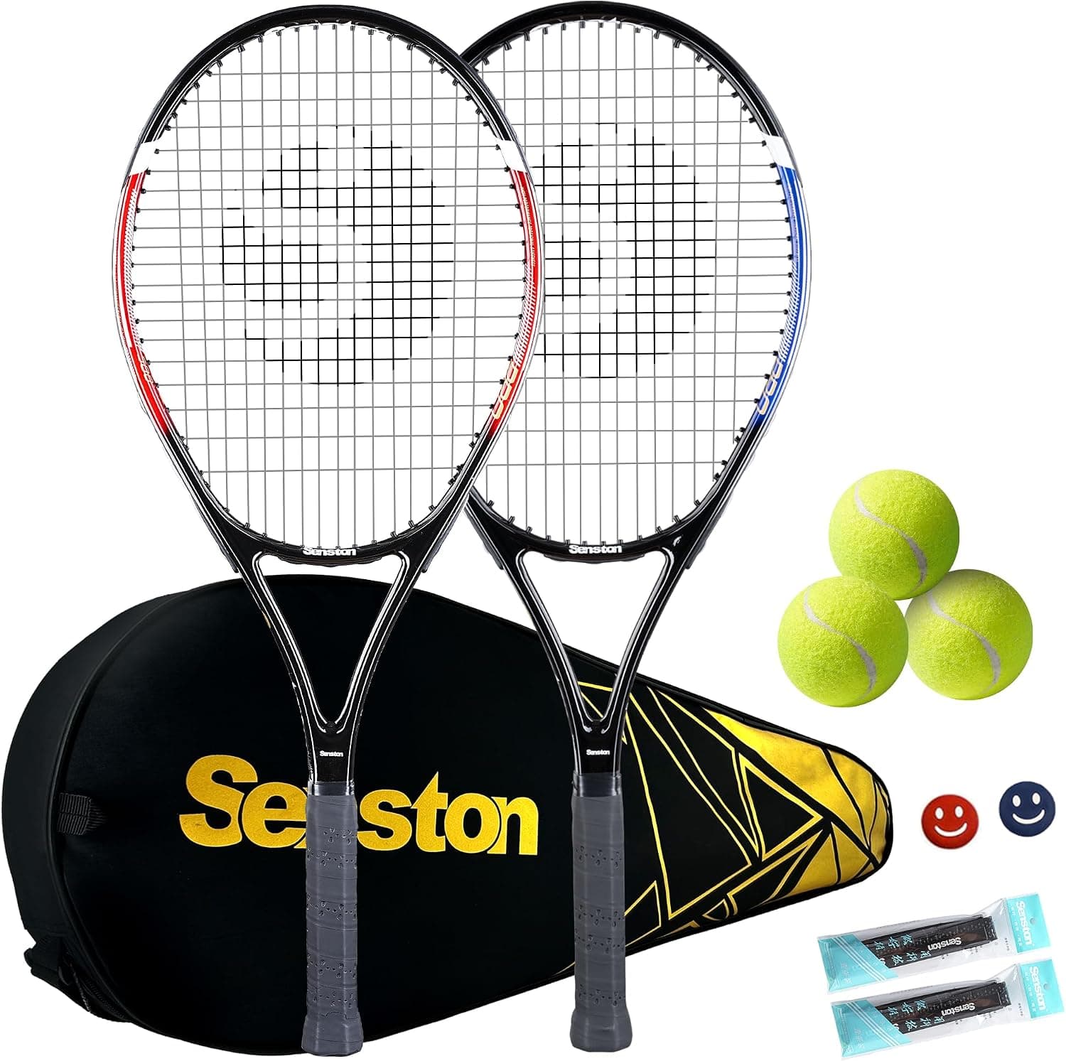 ست راکت تنیس Senston 23/27 Inch با طراحی یکتکه، کیف تنیس و اورگریپ ست راکت تنیس Senston 23/27 Inch با طراحی یکتکه، کیف تنیس و اورگریپ