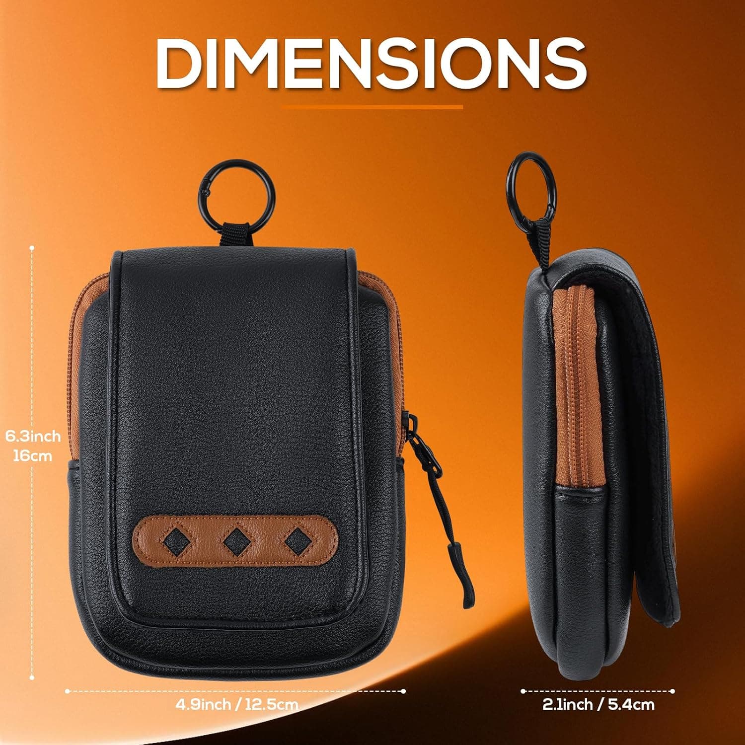کیف حمل مسافتیاب گلف LZFAN چرمی ضدآب مناسب Bushnell و Callaway با بستهشدن مغناطیسی کیف حمل مسافتیاب گلف LZFAN چرمی ضدآب مناسب Bushnell و Callaway با بستهشدن مغناطیسی