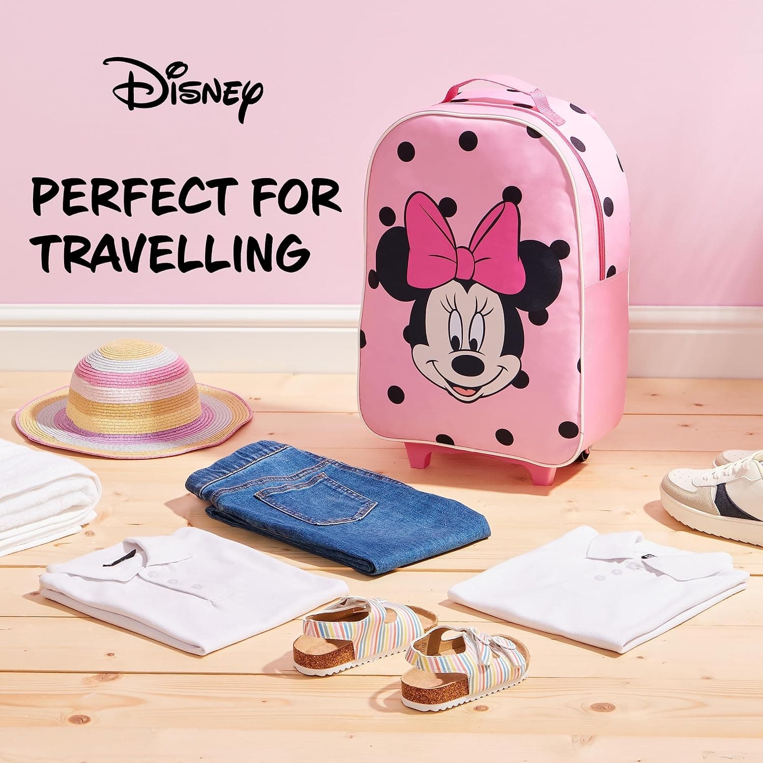 چمدان کابین چرخدار دخترانه Disney مدل Stitch چمدان کابین چرخدار دخترانه Disney مدل Stitch