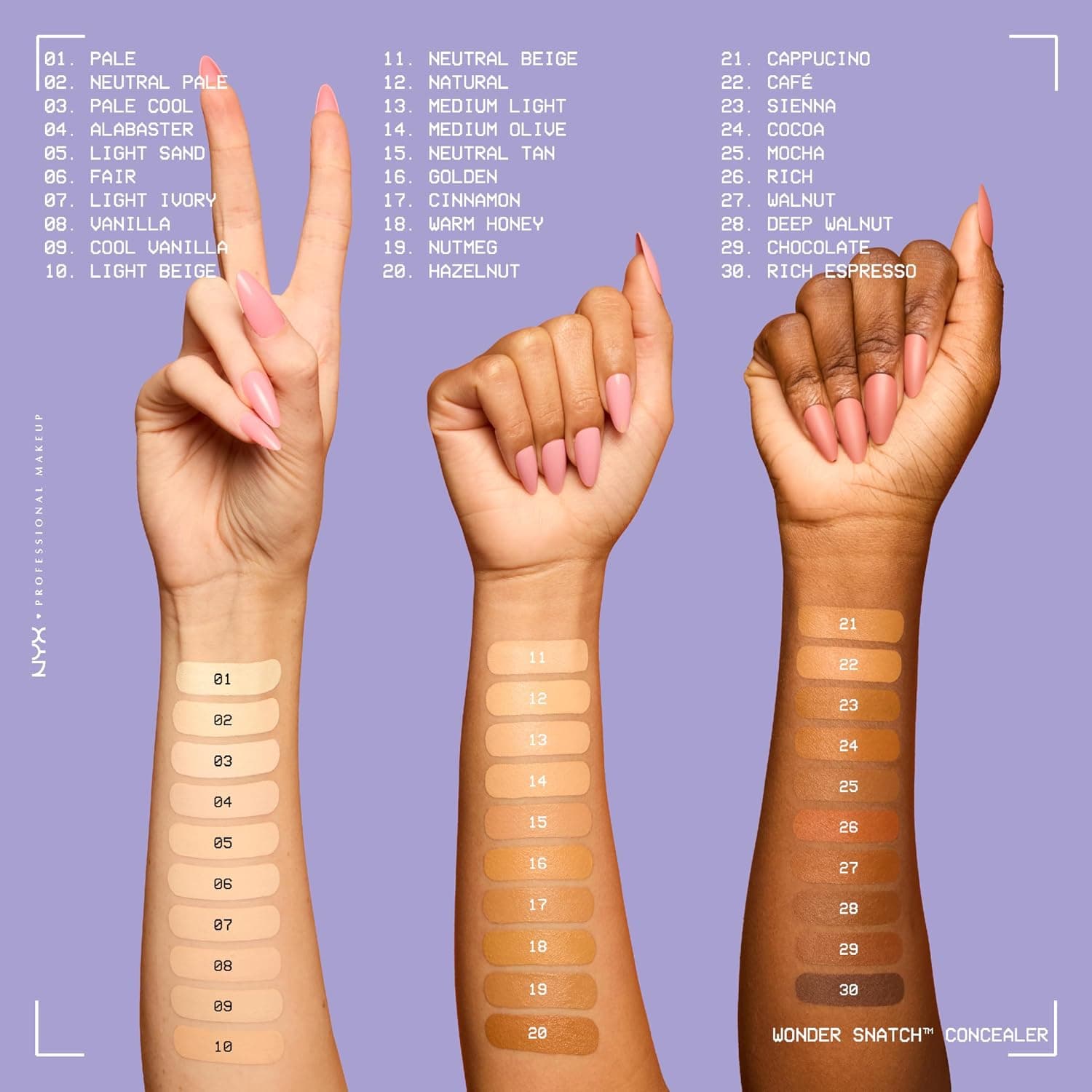 کانسیلر مایع NYX PROFESSIONAL MAKEUP، بژ خنثی، با آبرسانی تا 24 ساعت و ماندگاری ضدآب مدل Wonder Snatch کانسیلر مایع NYX PROFESSIONAL MAKEUP، بژ خنثی، با آبرسانی تا 24 ساعت و ماندگاری ضدآب مدل Wonder Snatch