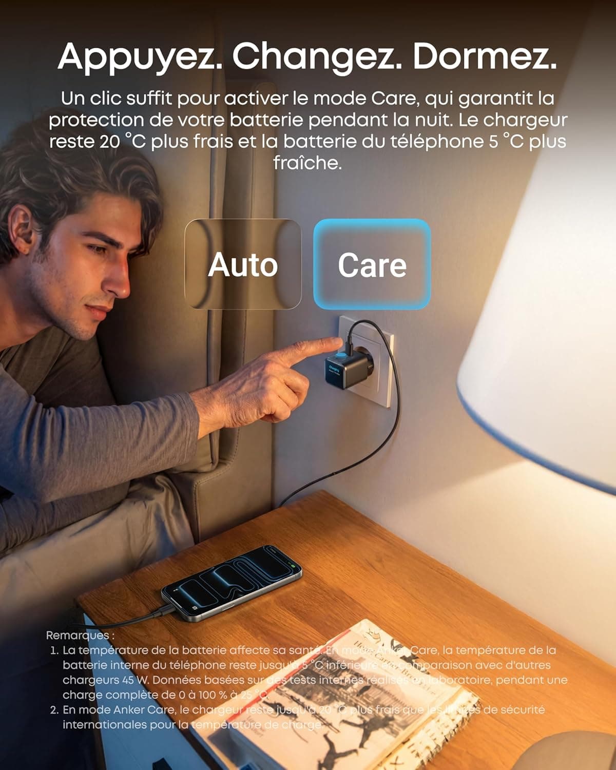 شارژر Anker 45W Nano Smart Display با پورت USB C بدون کابل شارژر Anker 45W Nano Smart Display با پورت USB C بدون کابل
