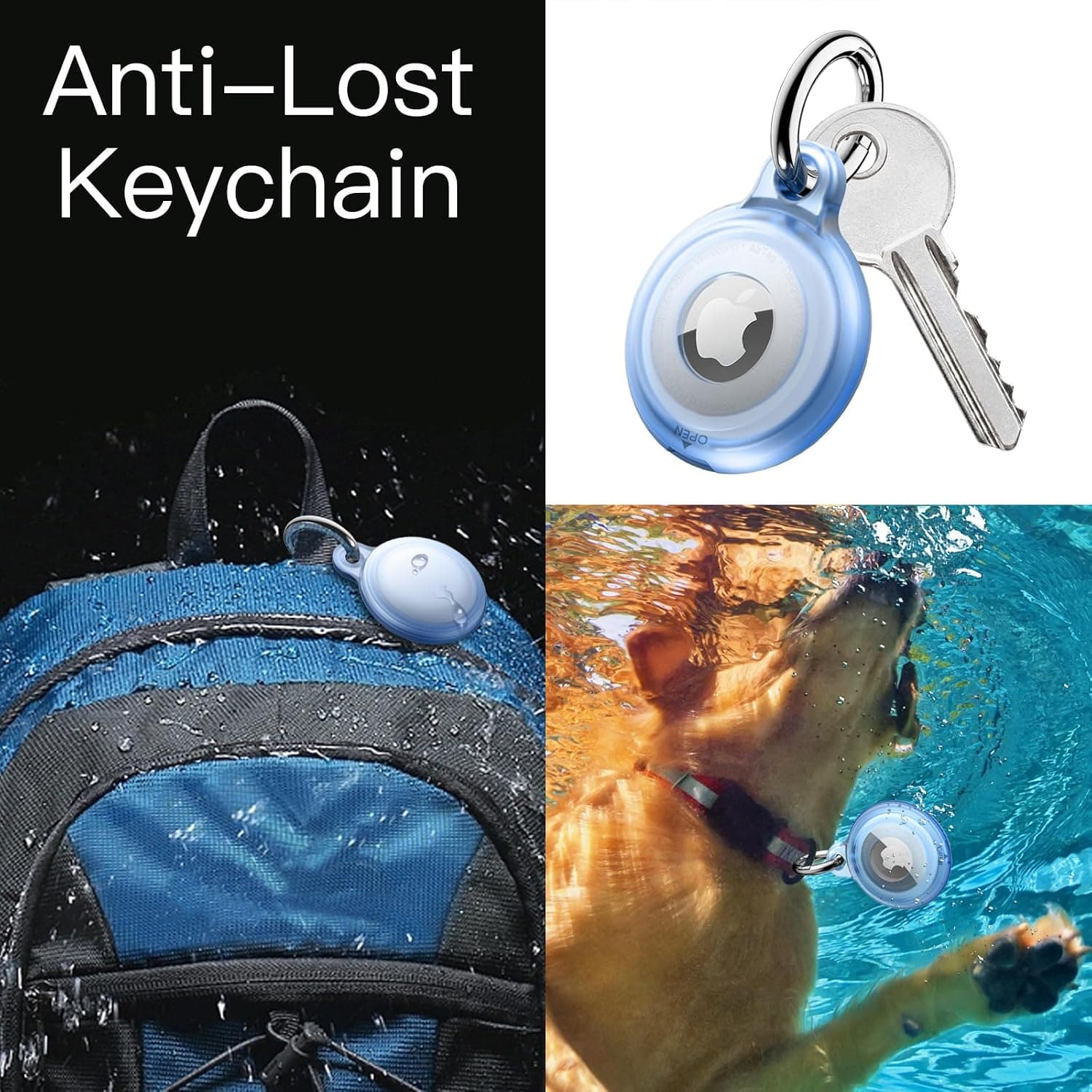 قاب ضد آب JETech مخصوص AirTag 2/1 مشکی، شفاف، صورتی، آبی قاب ضد آب JETech مخصوص AirTag 2/1 مشکی، شفاف، صورتی، آبی