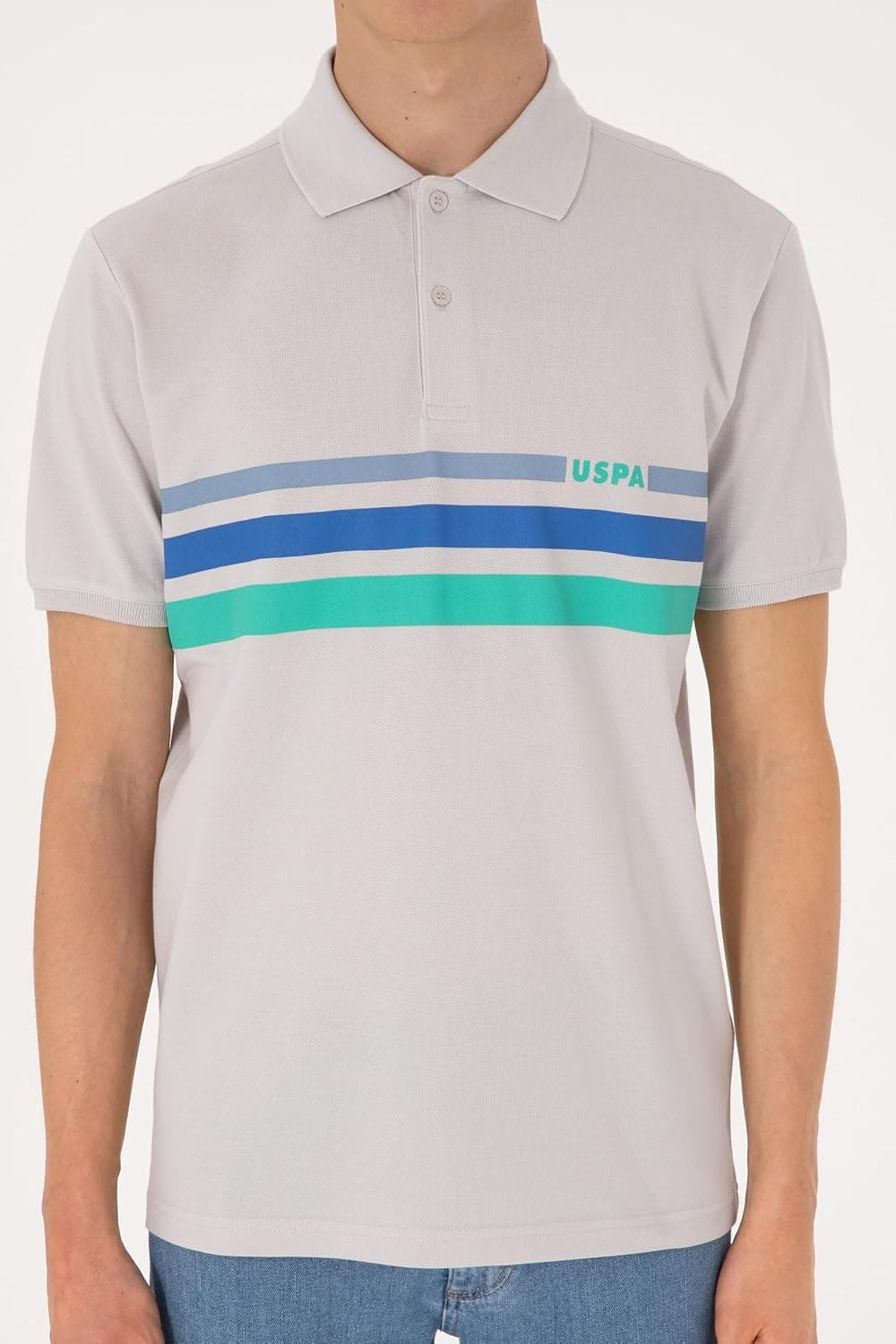 تیشرت مردانه U.S. POLO ASSN. خاکستری روشن مدل 50306811-VR001 تیشرت مردانه U.S. POLO ASSN. خاکستری روشن مدل 50306811-VR001