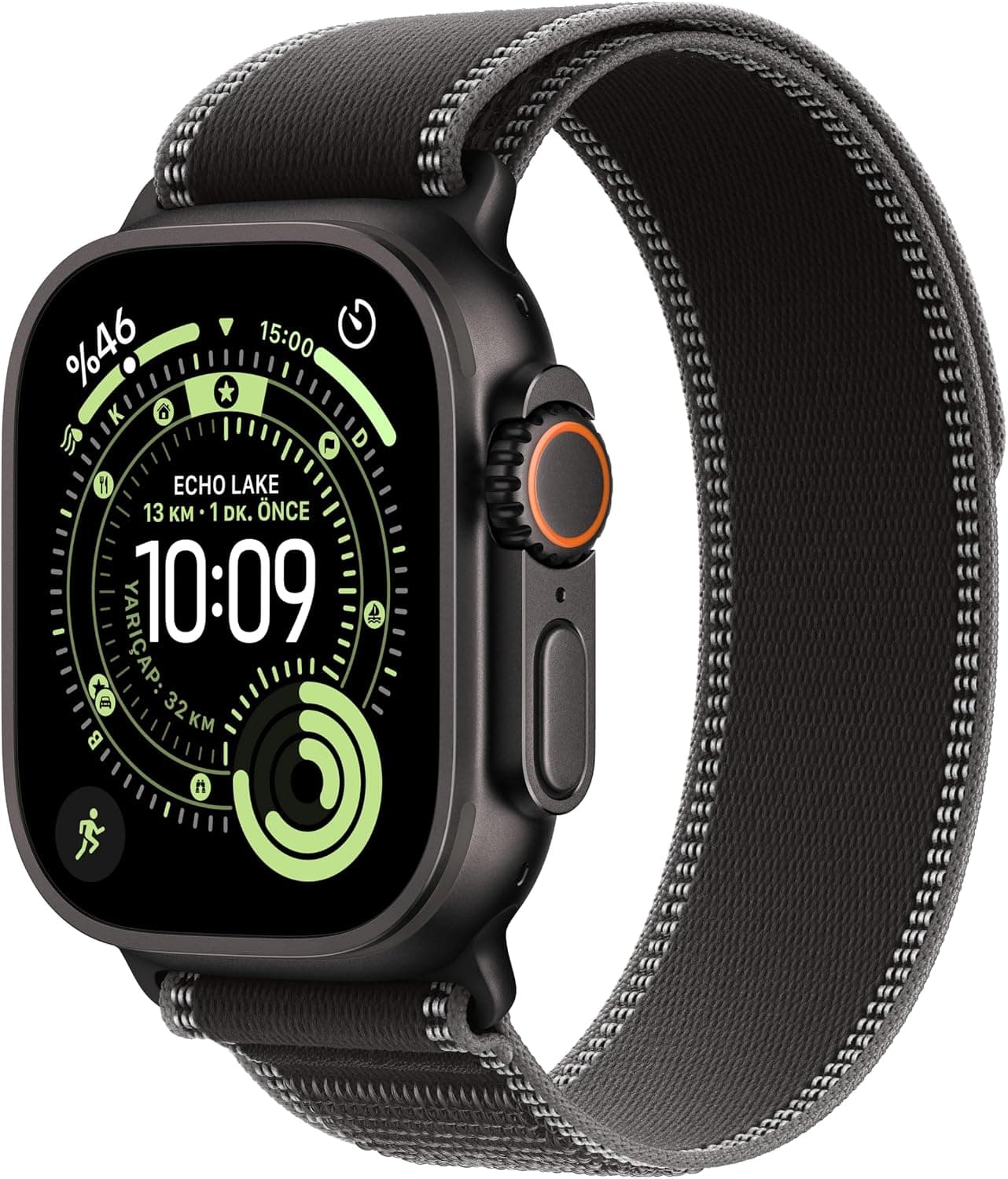 ساعت هوشمند Apple Watch Ultra 3 تیتانیومی مشکی GPS+Cellular 49mm Trail Loop مشکی/زغالی S/M ساعت هوشمند Apple Watch Ultra 3 تیتانیومی مشکی GPS+Cellular 49mm Trail Loop مشکی/زغالی S/M