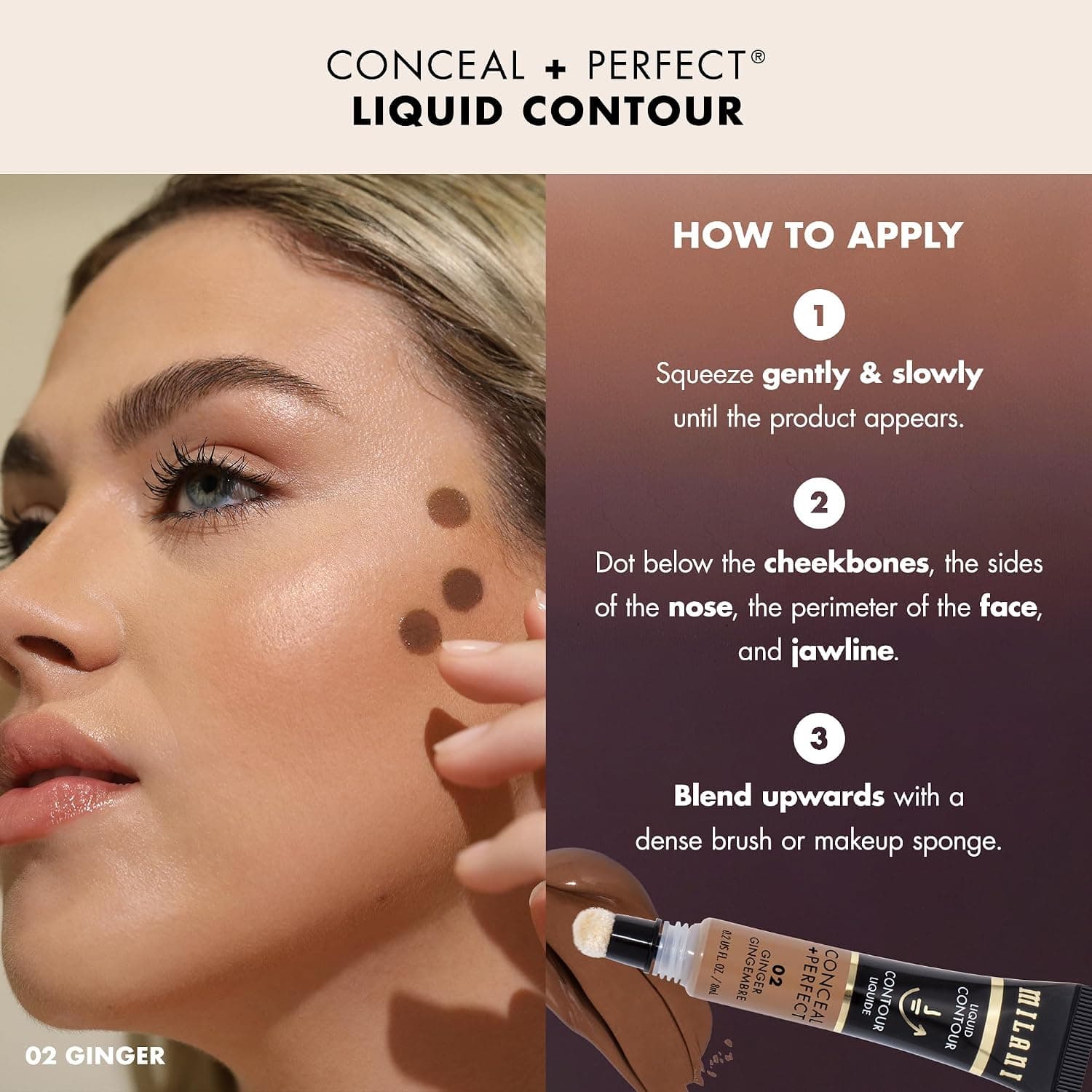 کانتور مایع Milani Conceal + Perfect مجموعه Face Lift رنگ عسلی کانتور مایع Milani Conceal + Perfect مجموعه Face Lift رنگ عسلی