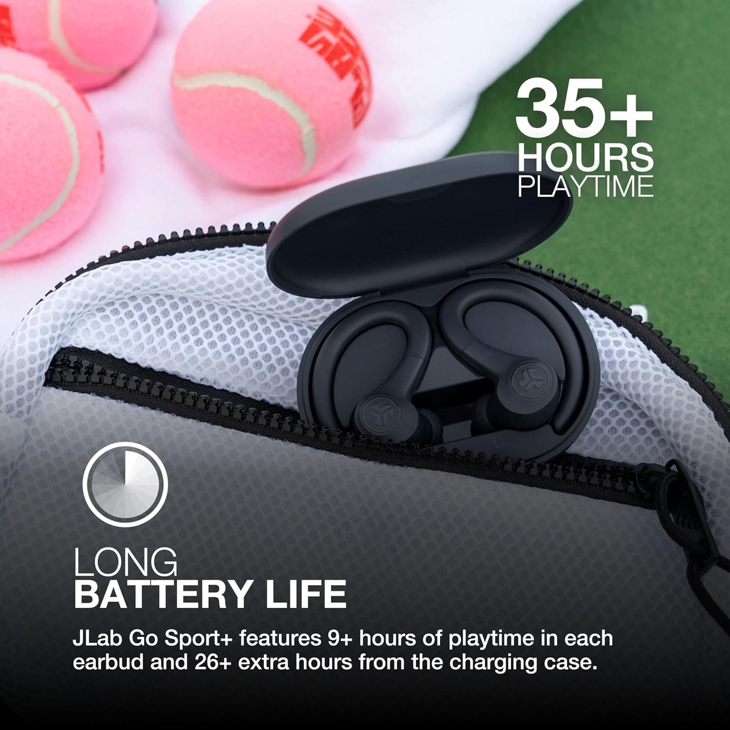 هدفون ورزشی JLab Go Air Sport+ مخصوص دویدن با بلوتوث 35H رنگ گرافیتی هدفون ورزشی JLab Go Air Sport+ مخصوص دویدن با بلوتوث 35H رنگ گرافیتی