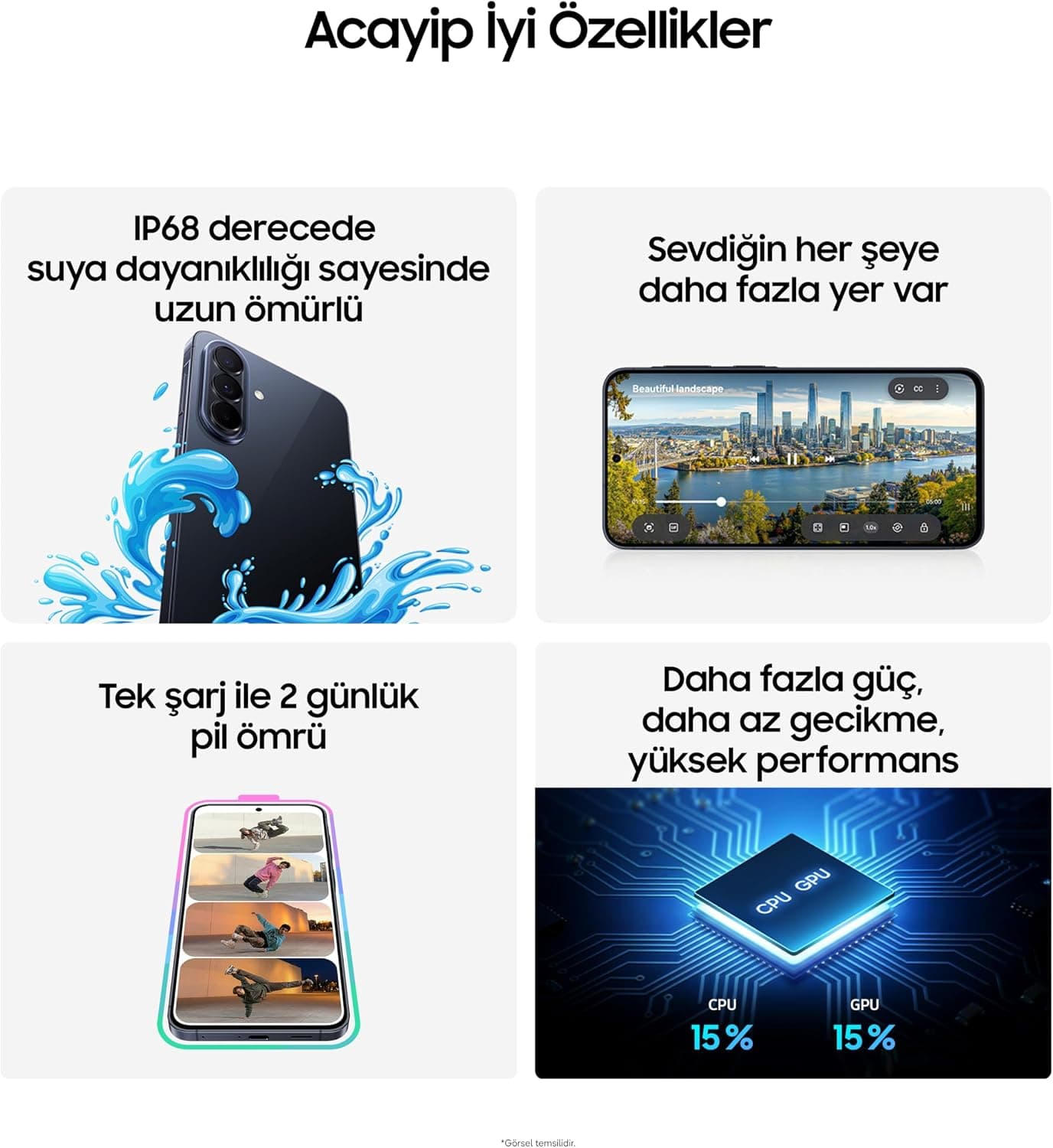 گوشی هوشمند Samsung Galaxy A57 5G اندرویدی با حافظه 256GB و RAM 8GB، سرمهای، دوربین سهگانه مدل Galaxy A57 5G گوشی هوشمند Samsung Galaxy A57 5G اندرویدی با حافظه 256GB و RAM 8GB، سرمهای، دوربین سهگانه مدل Galaxy A57 5G