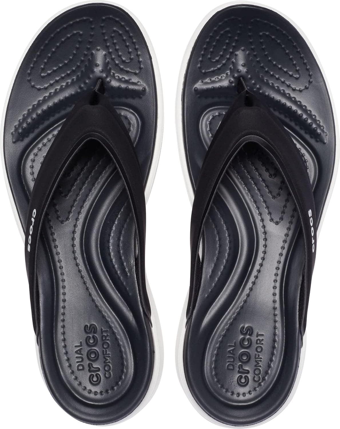 صندل دمپایی زنانه Crocs مشکی مدل Capri V Sporty Flip صندل دمپایی زنانه Crocs مشکی مدل Capri V Sporty Flip