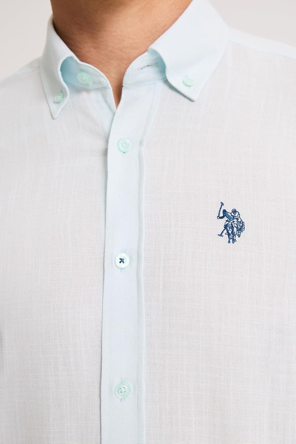 پیراهن مردانه آستینبلند ساده سبز U.S. POLO ASSN. مدل 50324660 VR016 پیراهن مردانه آستینبلند ساده سبز U.S. POLO ASSN. مدل 50324660 VR016
