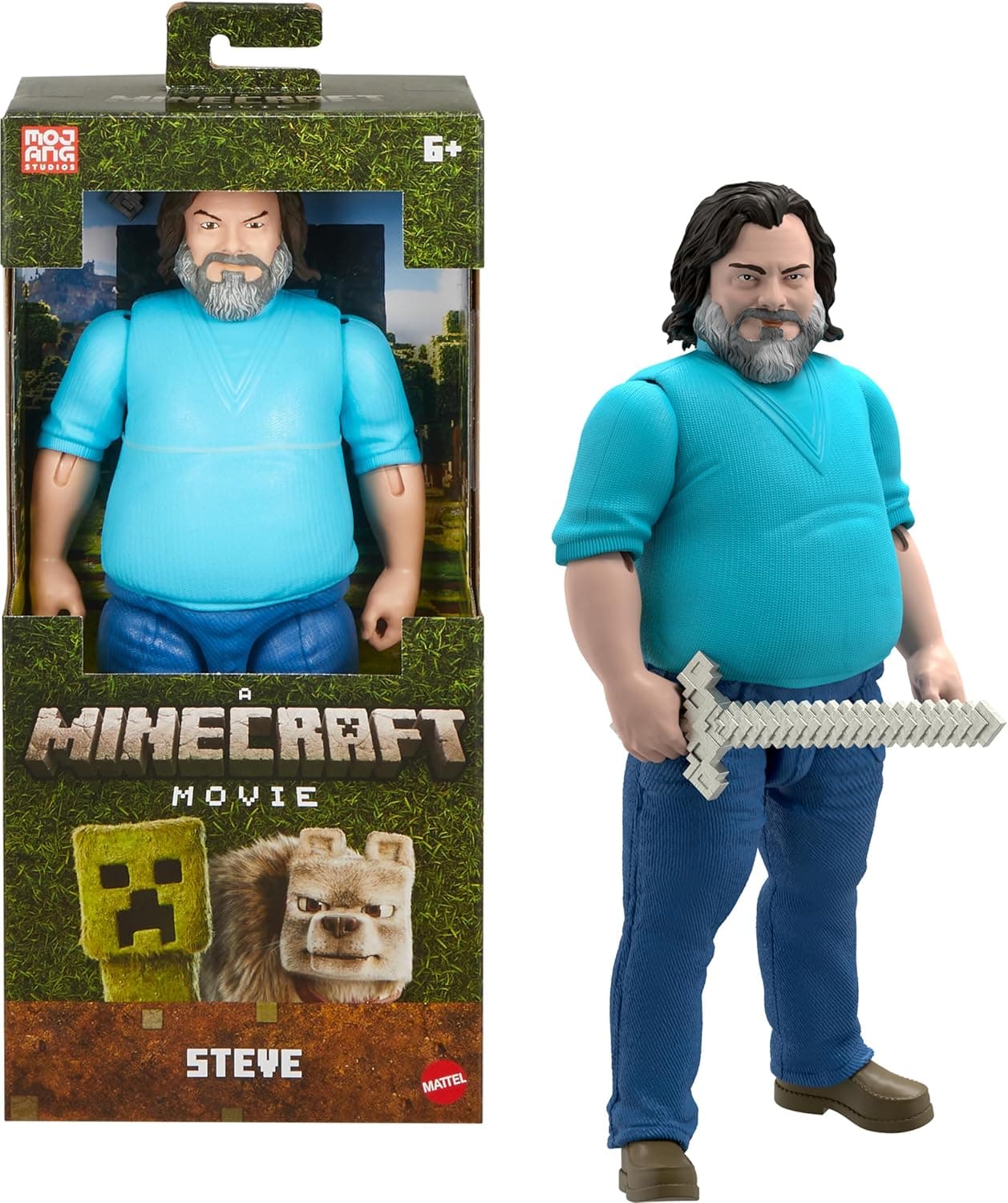 فیگور Mattel Minecraft بزرگ فیلم مدل Steve فیگور Mattel Minecraft بزرگ فیلم مدل Steve