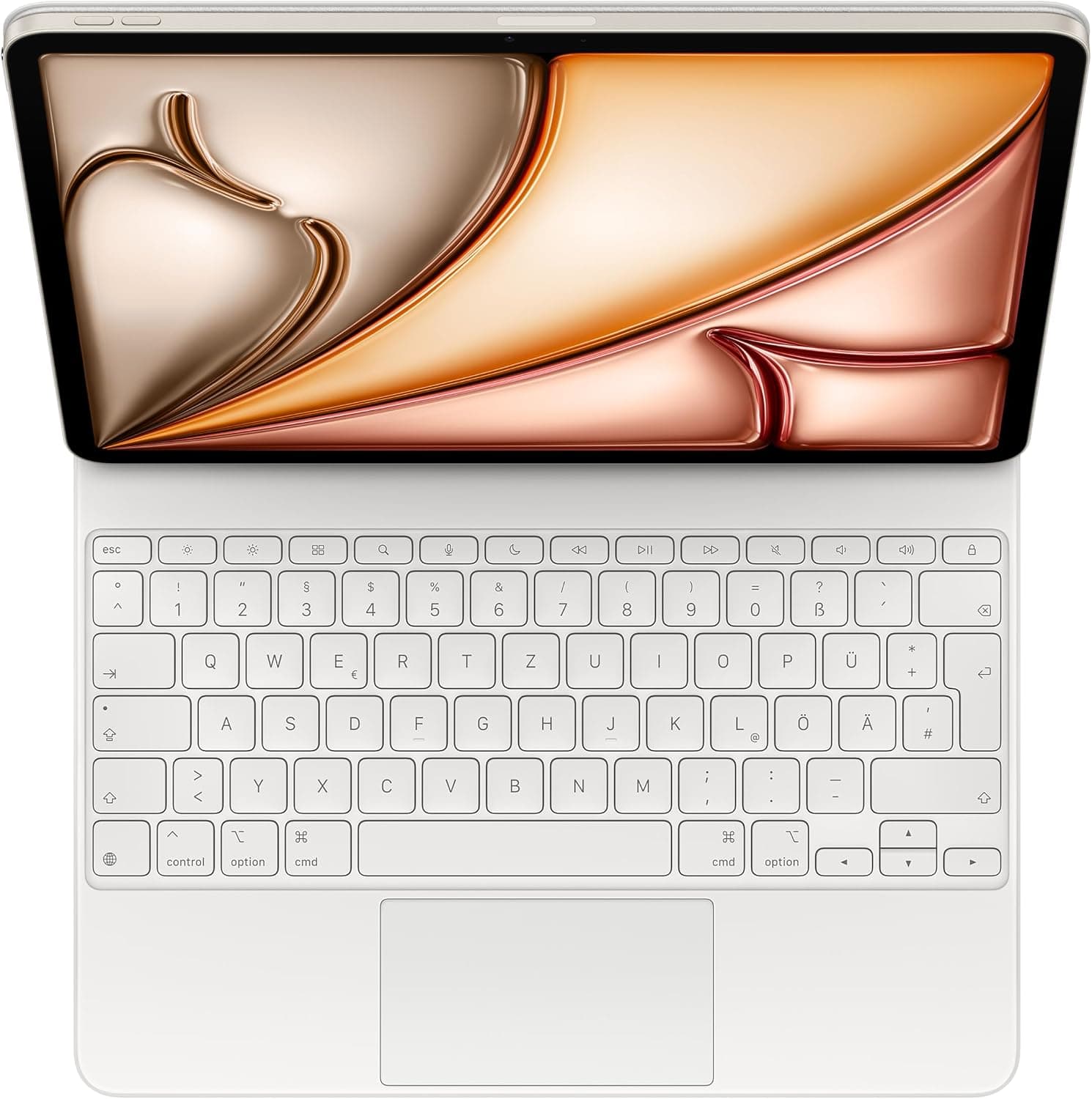 کیبورد کیفی Apple Magic Keyboard برای iPad Air 13 اینچ (M3) چیدمان آلمانی سفید کیبورد کیفی Apple Magic Keyboard برای iPad Air 13 اینچ (M3) چیدمان آلمانی سفید