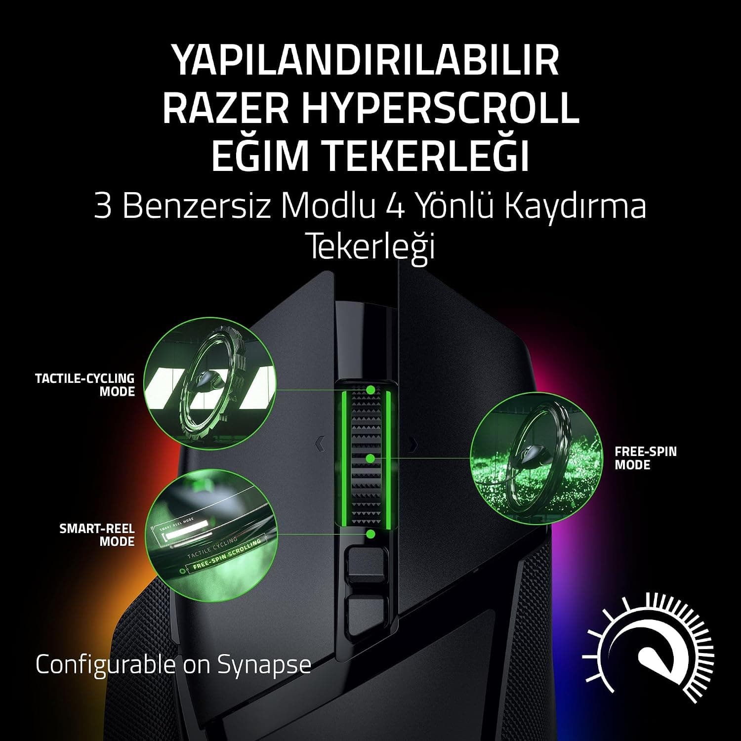 ماوس بازی بیسیم ارگونومیک Razer با Chroma RGB، حسگر اپتیکال 35K و 13 کنترل قابل شخصیسازی مدل Basilisk V3 Pro 35K مشکی ماوس بازی بیسیم ارگونومیک Razer با Chroma RGB، حسگر اپتیکال 35K و 13 کنترل قابل شخصیسازی مدل Basilisk V3 Pro 35K مشکی