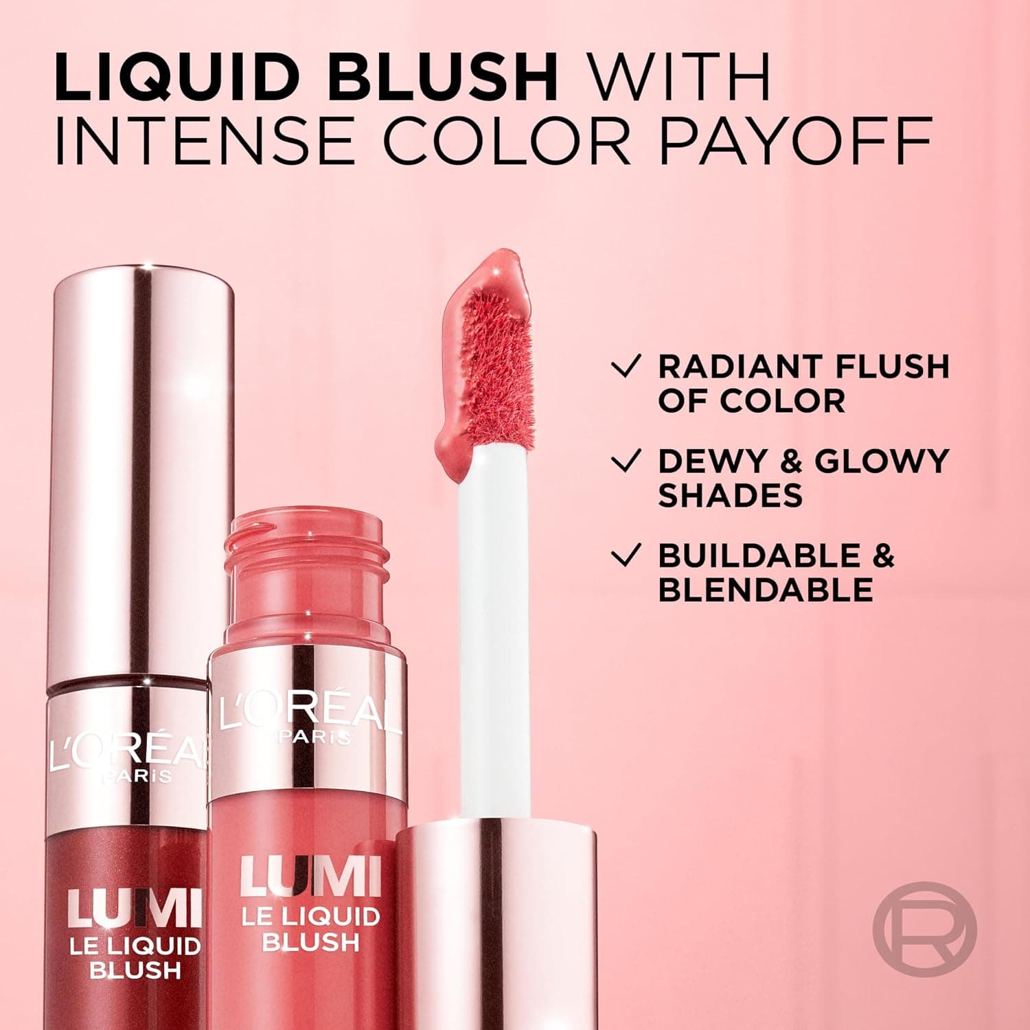 رژگونه مایع L'Oréal Paris True Match Lumi Le با رنگدانههای مایع صورتی درخشان شبنمگون 0.33 Fl Oz رژگونه مایع L'Oréal Paris True Match Lumi Le با رنگدانههای مایع صورتی درخشان شبنمگون 0.33 Fl Oz