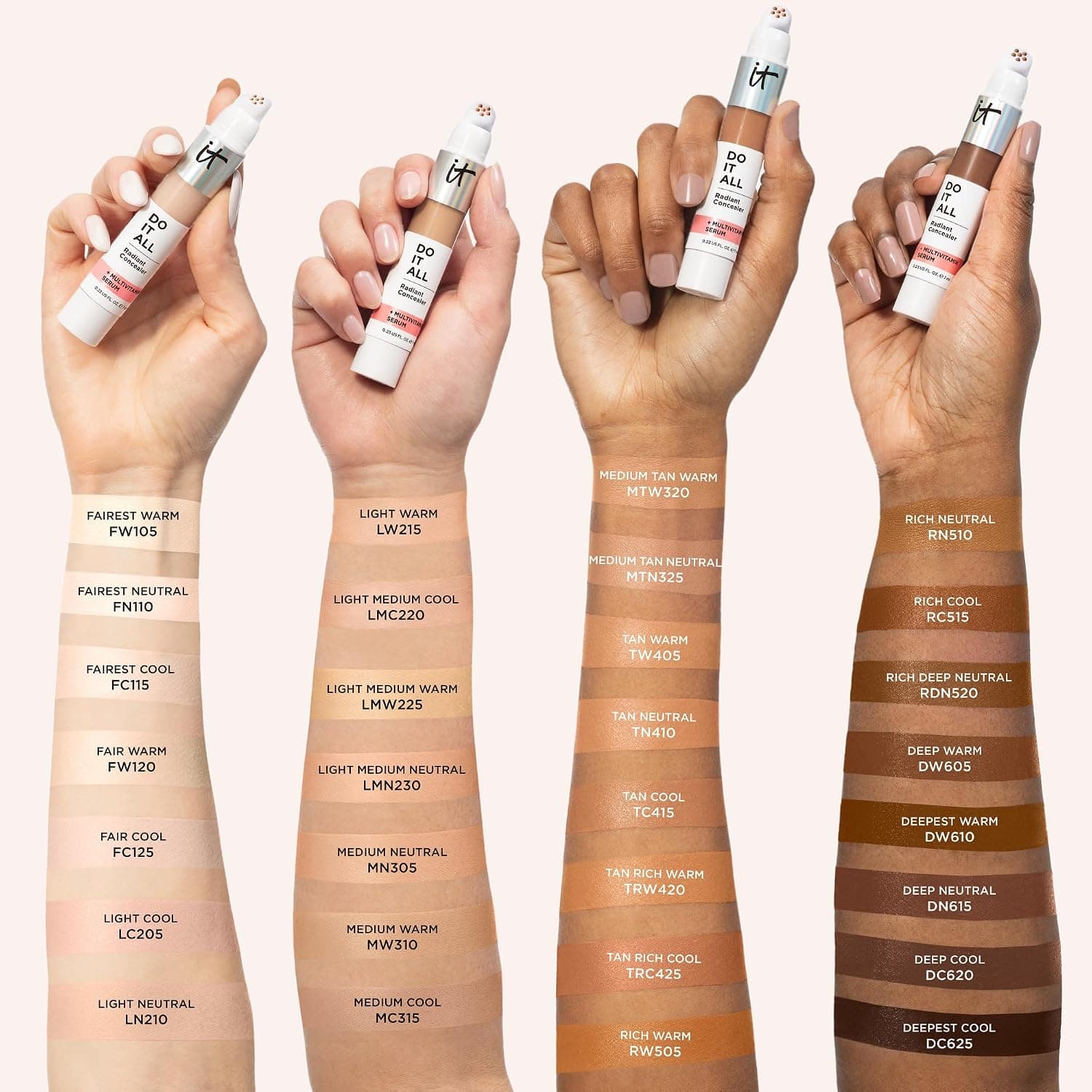 کانسیلر سرمی It Cosmetics Do It All با جلوه درخشان رنگ Light Neutral 210 کانسیلر سرمی It Cosmetics Do It All با جلوه درخشان رنگ Light Neutral 210