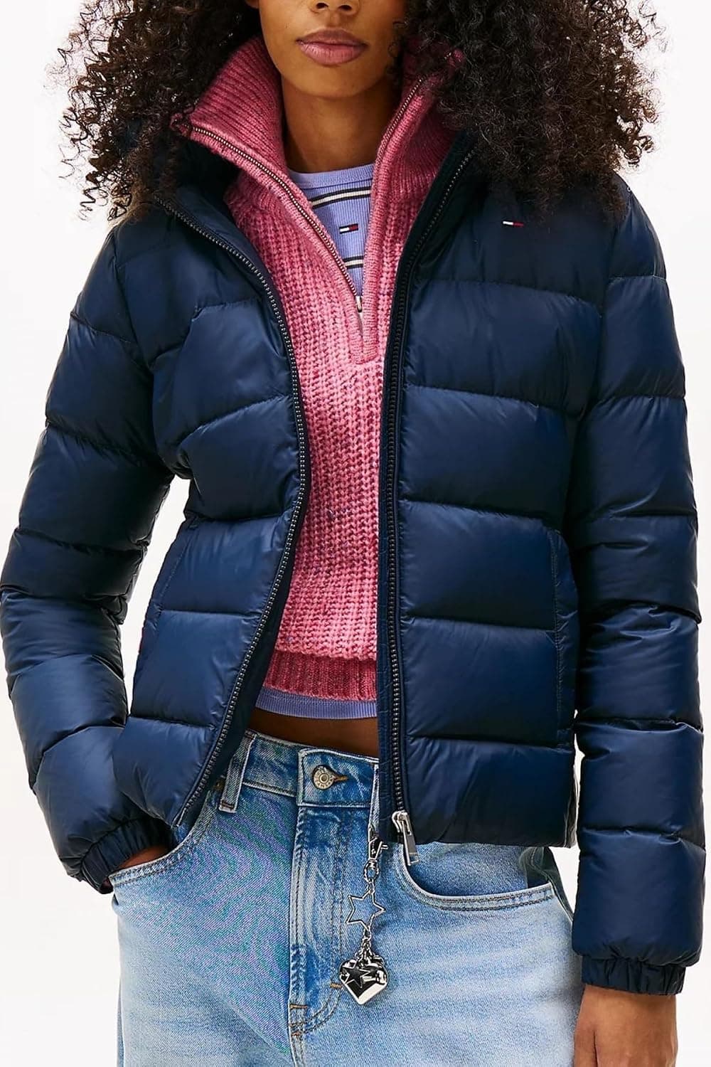 کاپشن پر زنانه Tommy Jeans کلاهدار مدل TJW BASIC EXT کاپشن پر زنانه Tommy Jeans کلاهدار مدل TJW BASIC EXT
