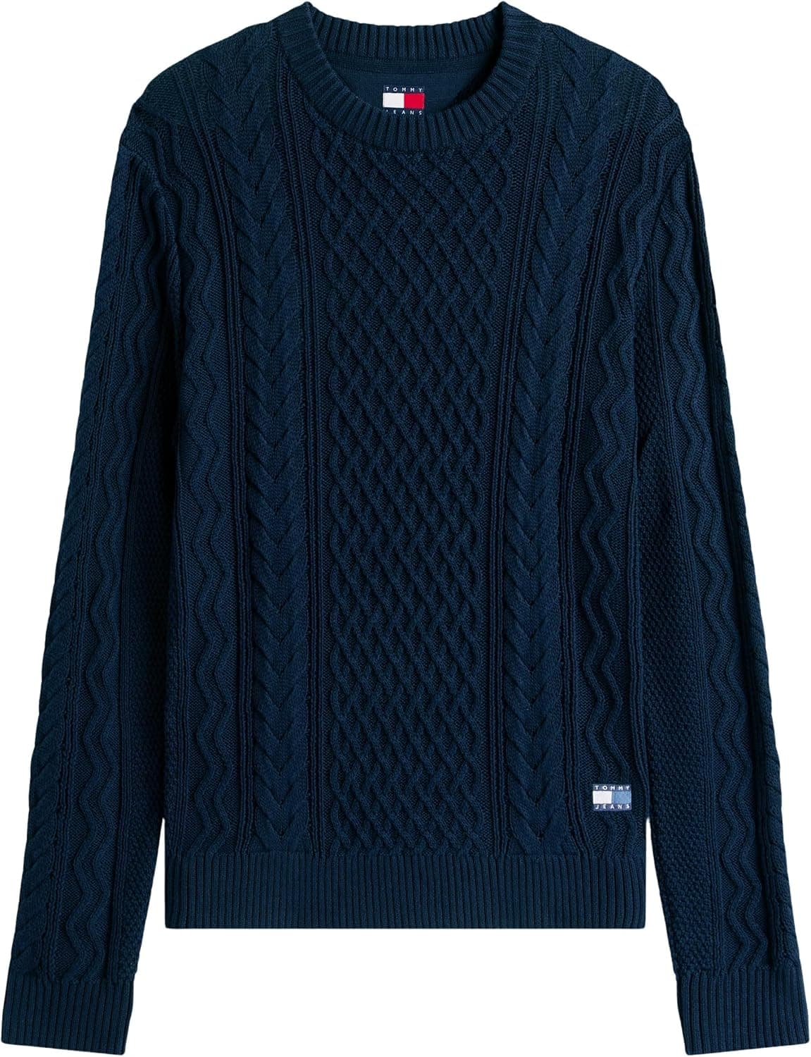 کازاک مردانه Tommy Jeans بافت کابلی TJM SLM BADGE CABLE KNIT کازاک مردانه Tommy Jeans بافت کابلی TJM SLM BADGE CABLE KNIT
