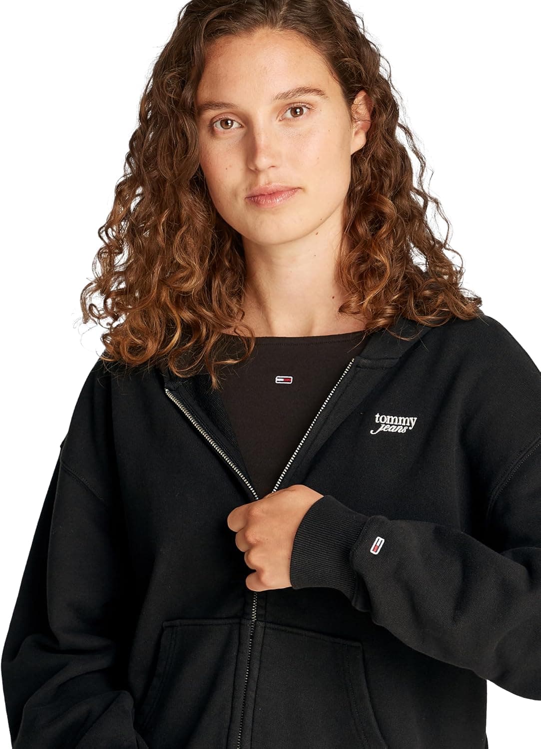سویشرت زنانه Tommy Hilfiger لوگودار زیپدار مدل TJW BXY SCRIPT LOGO ZIP THRU سویشرت زنانه Tommy Hilfiger لوگودار زیپدار مدل TJW BXY SCRIPT LOGO ZIP THRU