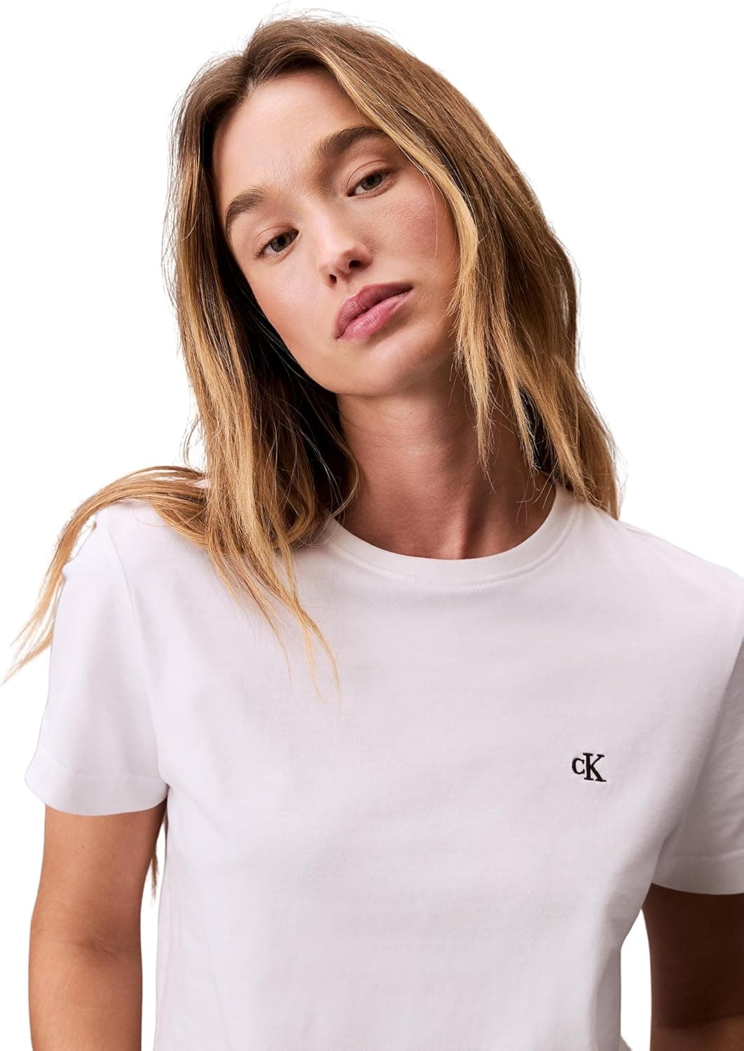 تیشرت زنانه Calvin Klein یقه گرد MONOGRAM تیشرت زنانه Calvin Klein یقه گرد MONOGRAM