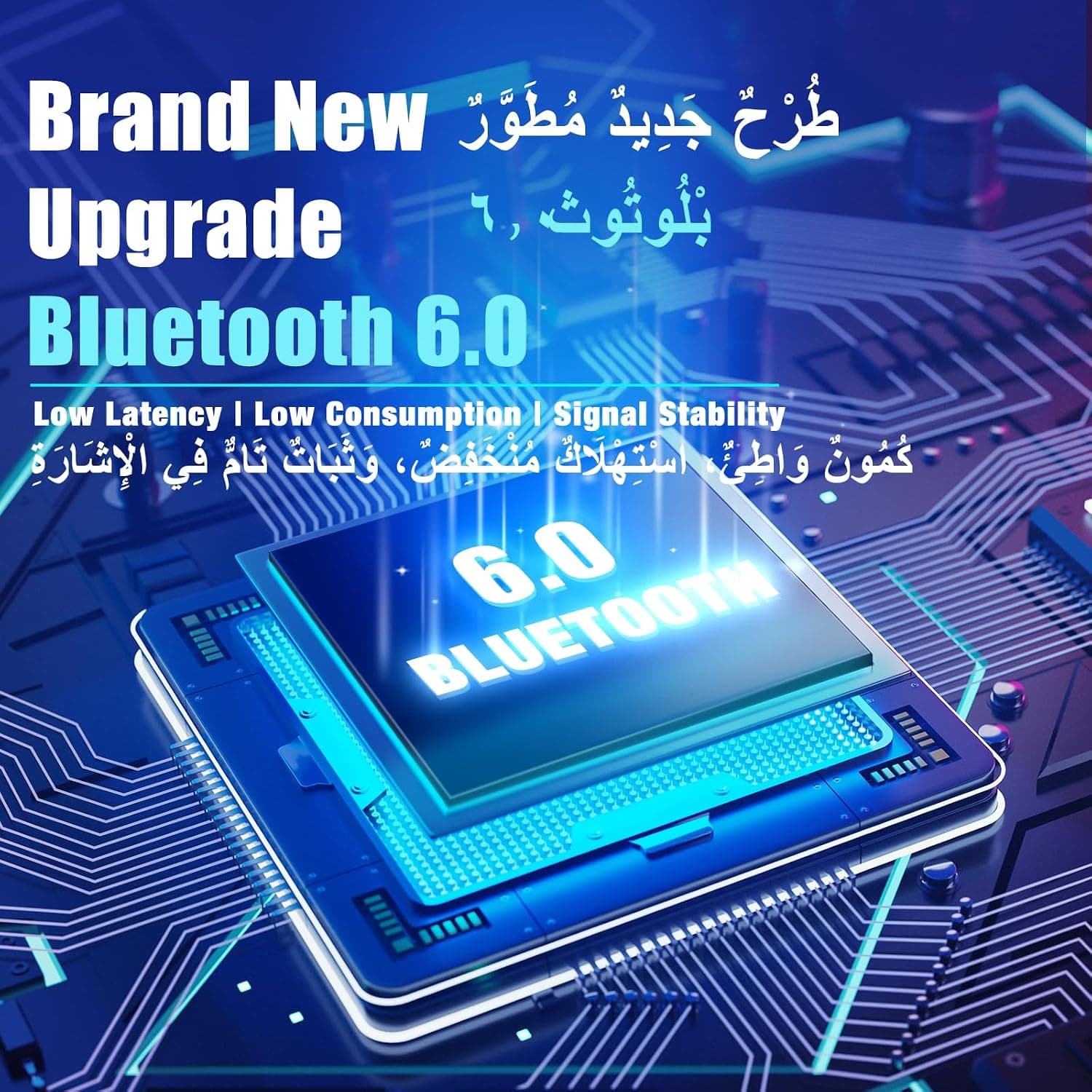 هدفون بلوتوثی روگوشی BERIBES با 65H پخش، میکروفون، 6 حالت EQ و صدای استریو HiFi هدفون بلوتوثی روگوشی BERIBES با 65H پخش، میکروفون، 6 حالت EQ و صدای استریو HiFi
