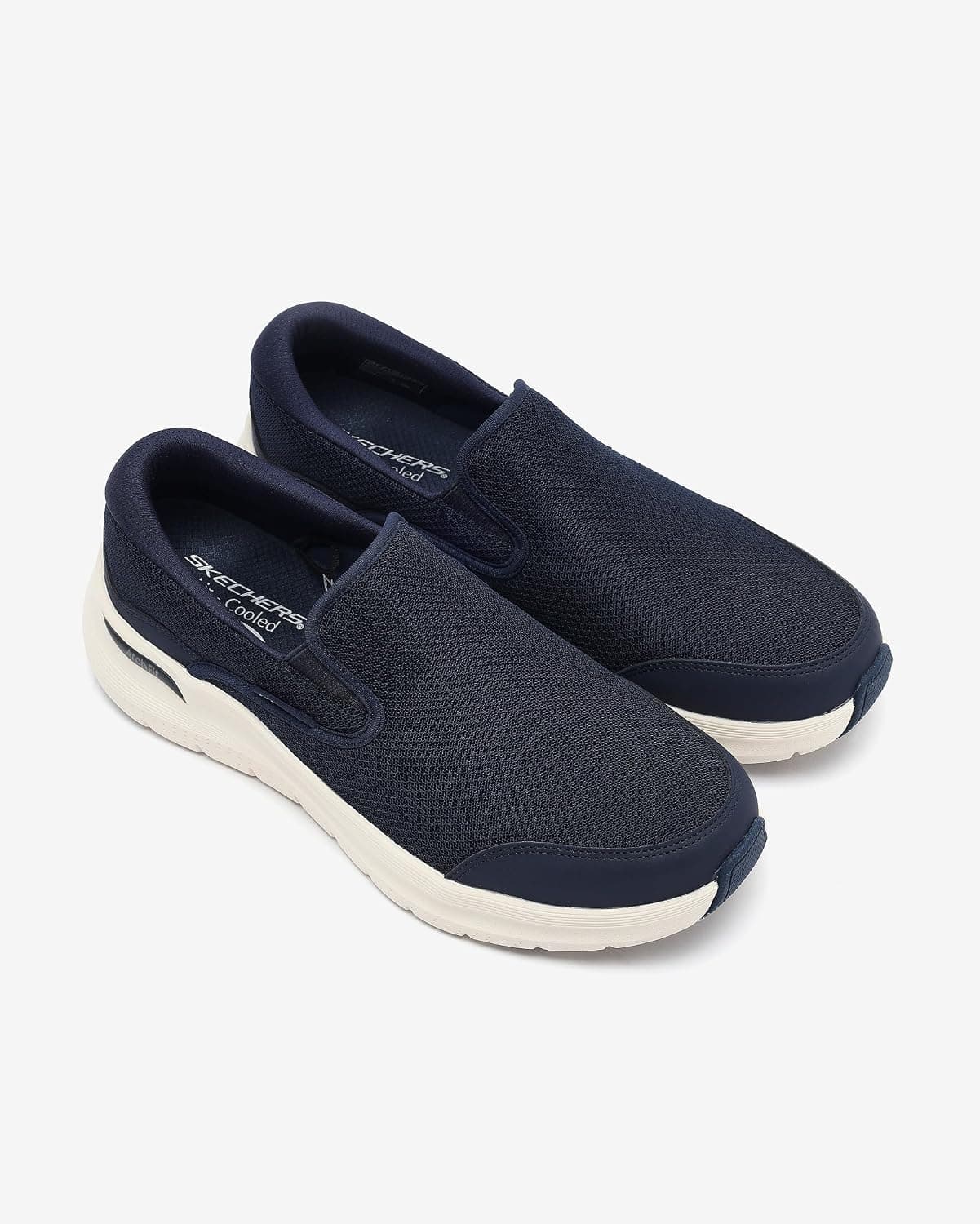 کفش ورزشی پیادهروی مردانه Skechers مدل ARCH FIT 2.0-VALLO سرمهای کفش ورزشی پیادهروی مردانه Skechers مدل ARCH FIT 2.0-VALLO سرمهای